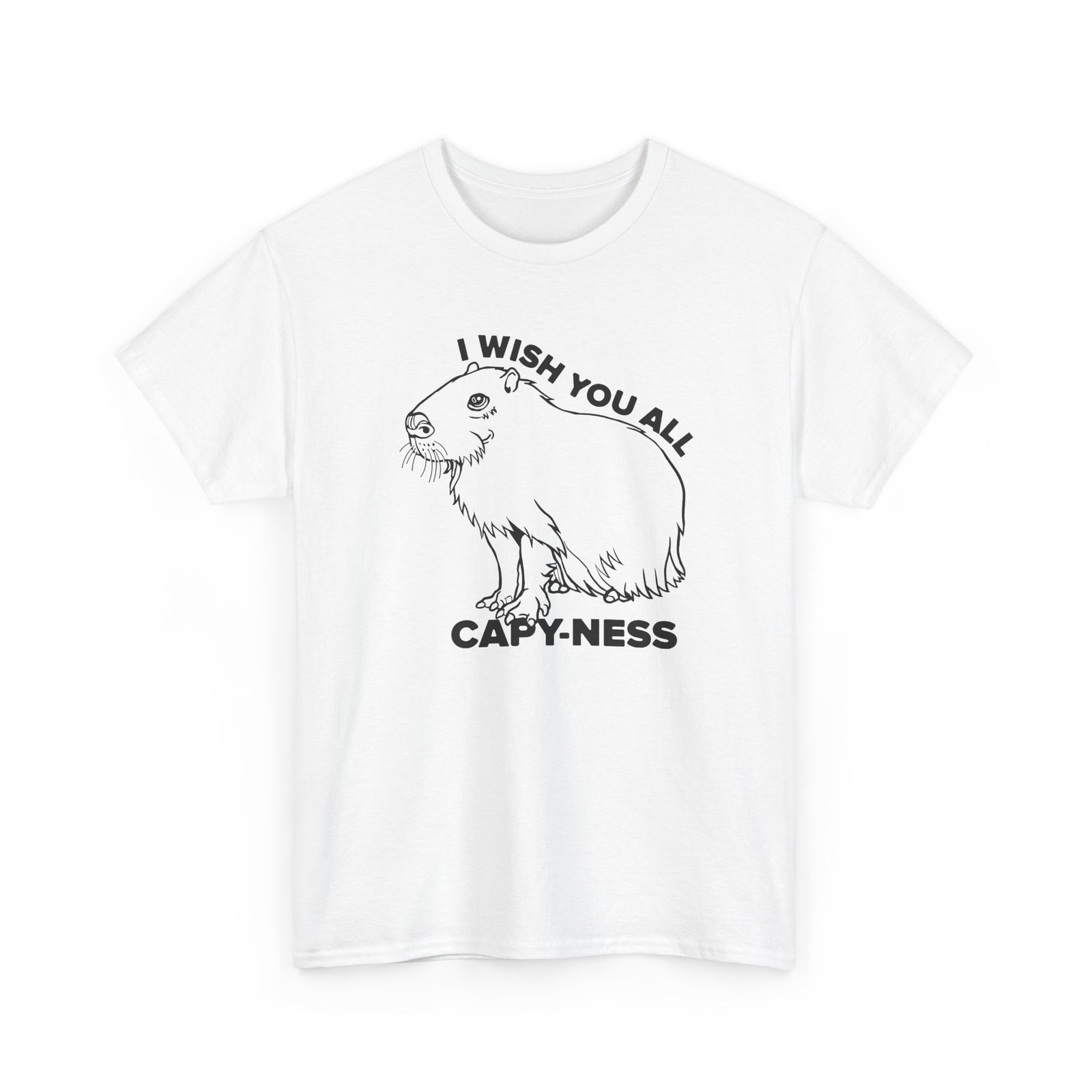 I Wish You All Capy-ness Unisex T-Shirt – Maximum Chill, Maximum Cute - Image 18