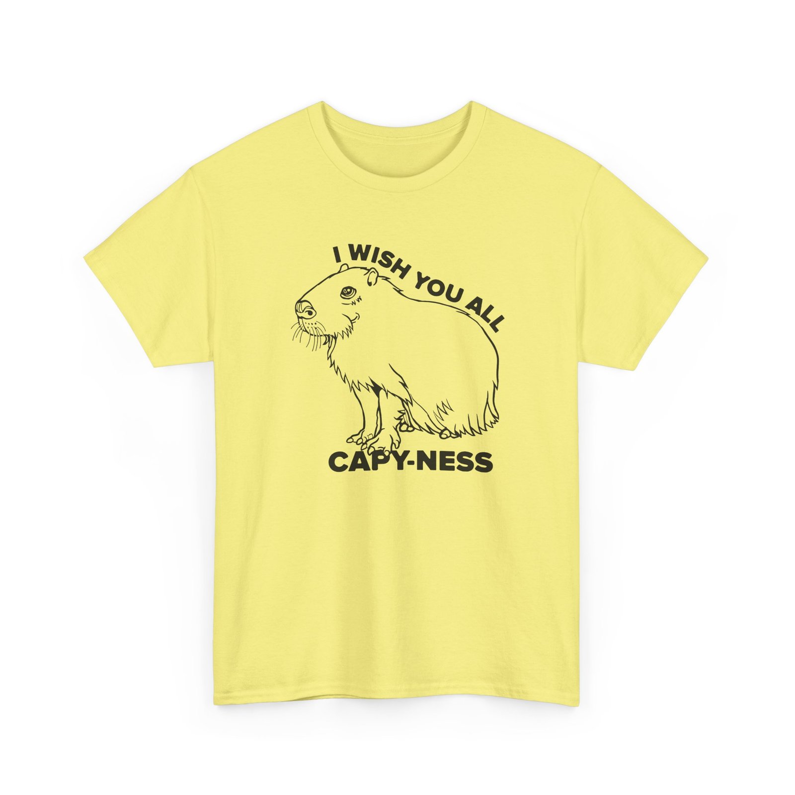 I Wish You All Capy-ness Unisex T-Shirt – Maximum Chill, Maximum Cute - Image 26