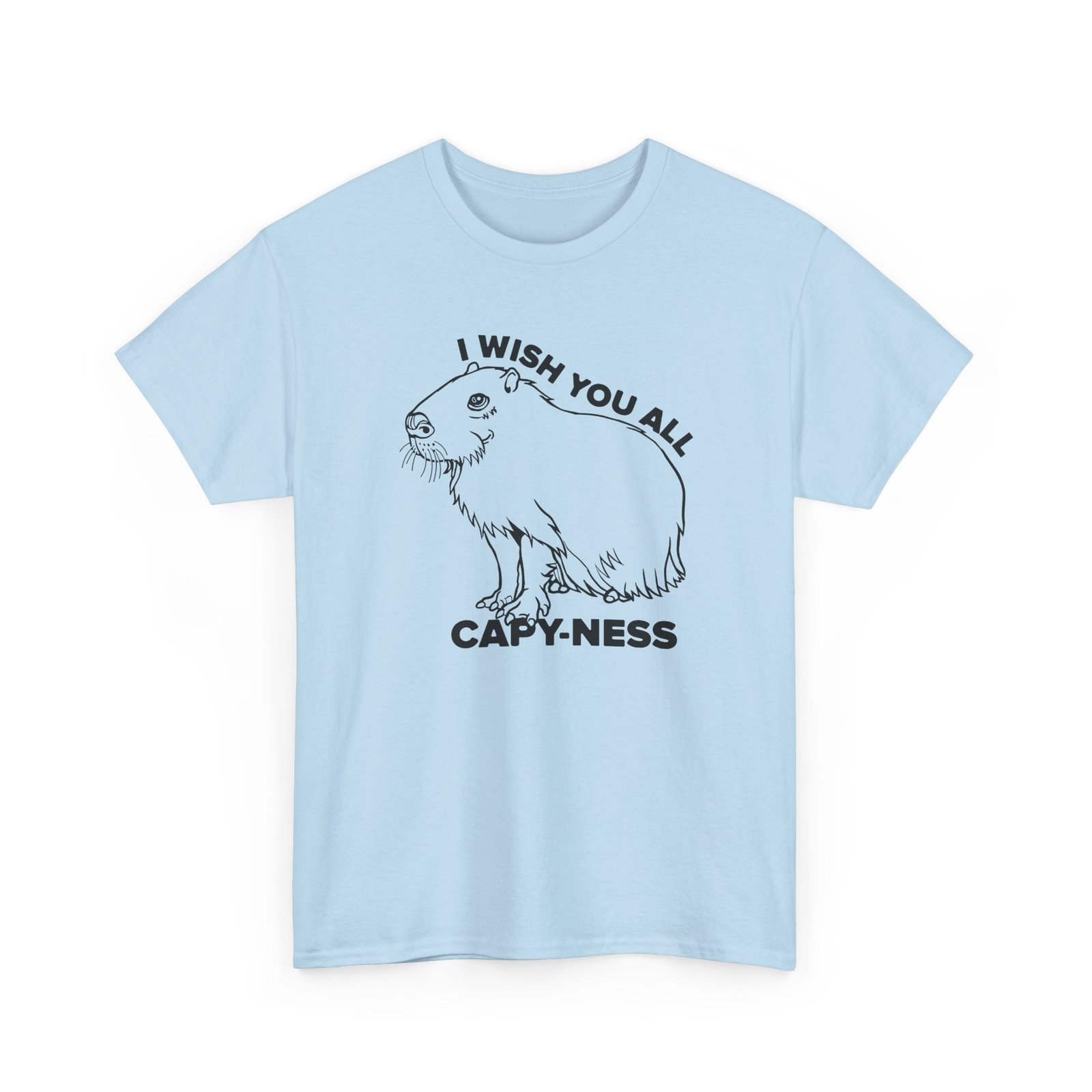 I Wish You All Capy-ness Unisex T-Shirt – Maximum Chill, Maximum Cute - Image 23