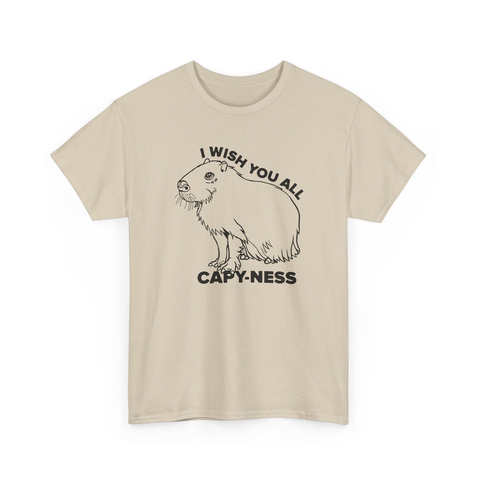 I Wish You All Capy-ness Unisex T-Shirt – Maximum Chill, Maximum Cute - Image 25