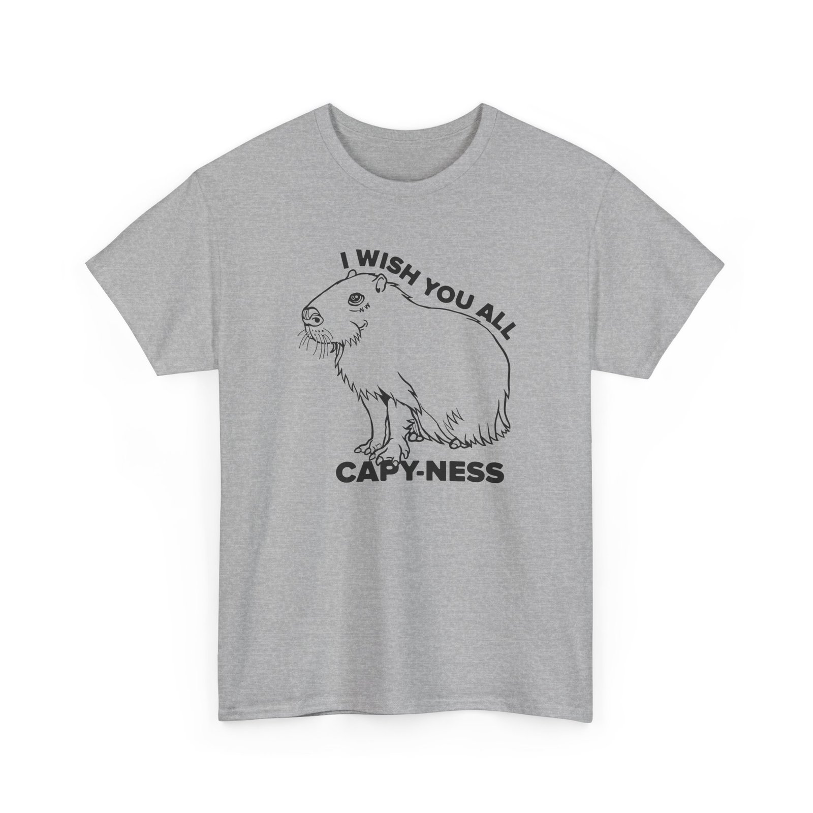 I Wish You All Capy-ness Unisex T-Shirt – Maximum Chill, Maximum Cute - Image 20