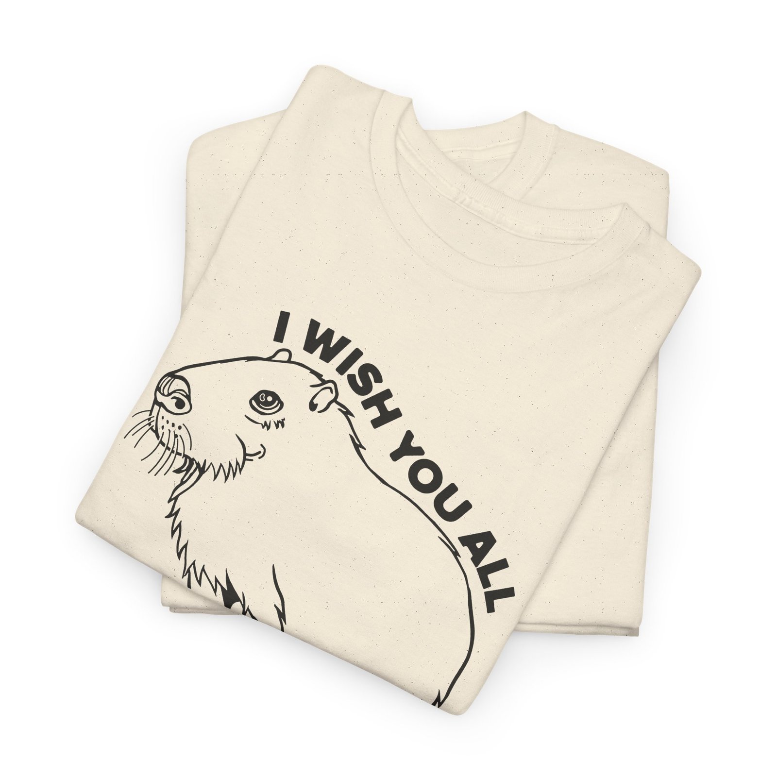 I Wish You All Capy-ness Unisex T-Shirt – Maximum Chill, Maximum Cute - Image 3