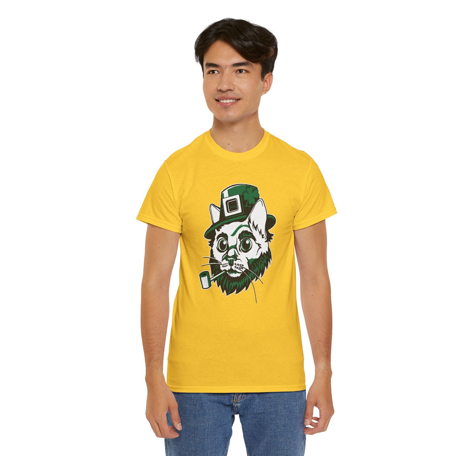 "Leprechaun Cat" Unisex T-Shirt – Purrfectly Lucky - Image 12