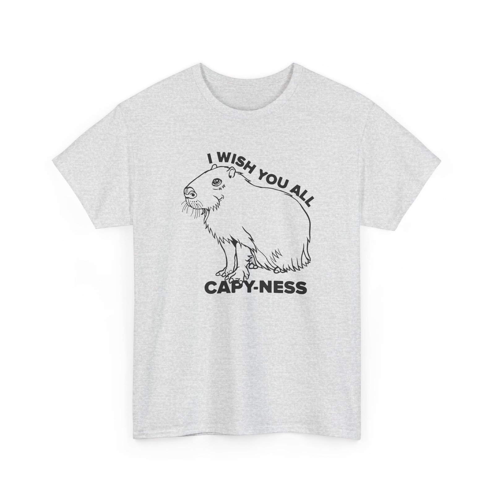 I Wish You All Capy-ness Unisex T-Shirt – Maximum Chill, Maximum Cute - Image 19