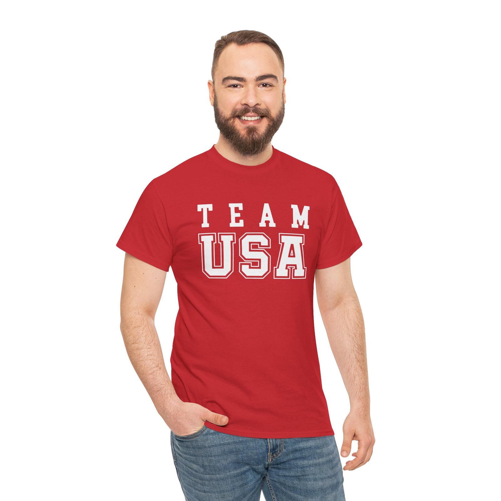 "Team USA" Unisex T-Shirt – United in Red, White & Blue - Image 7
