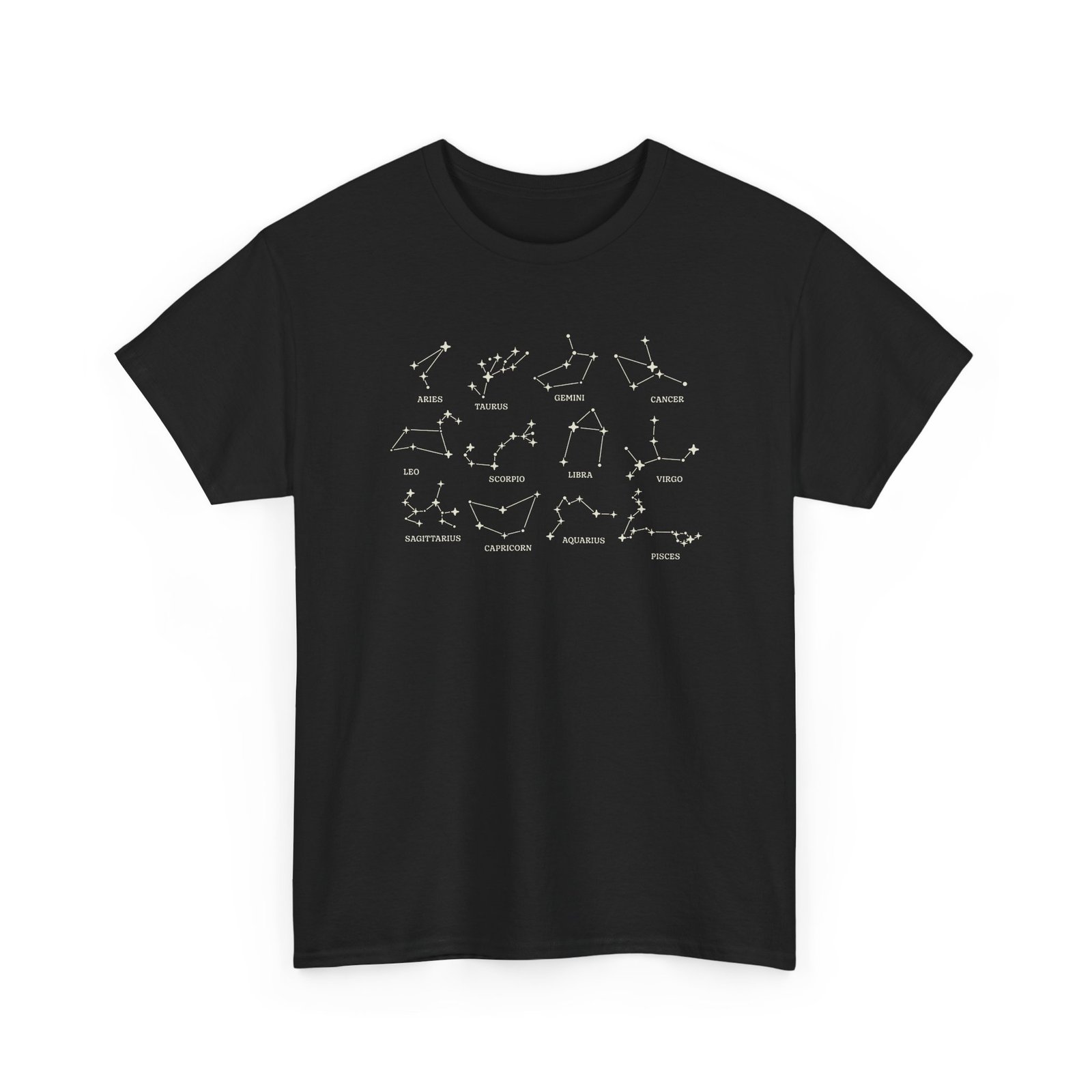 "Zodiac Constellations" Unisex T-Shirt – The Whole Sky in One Design - Image 18