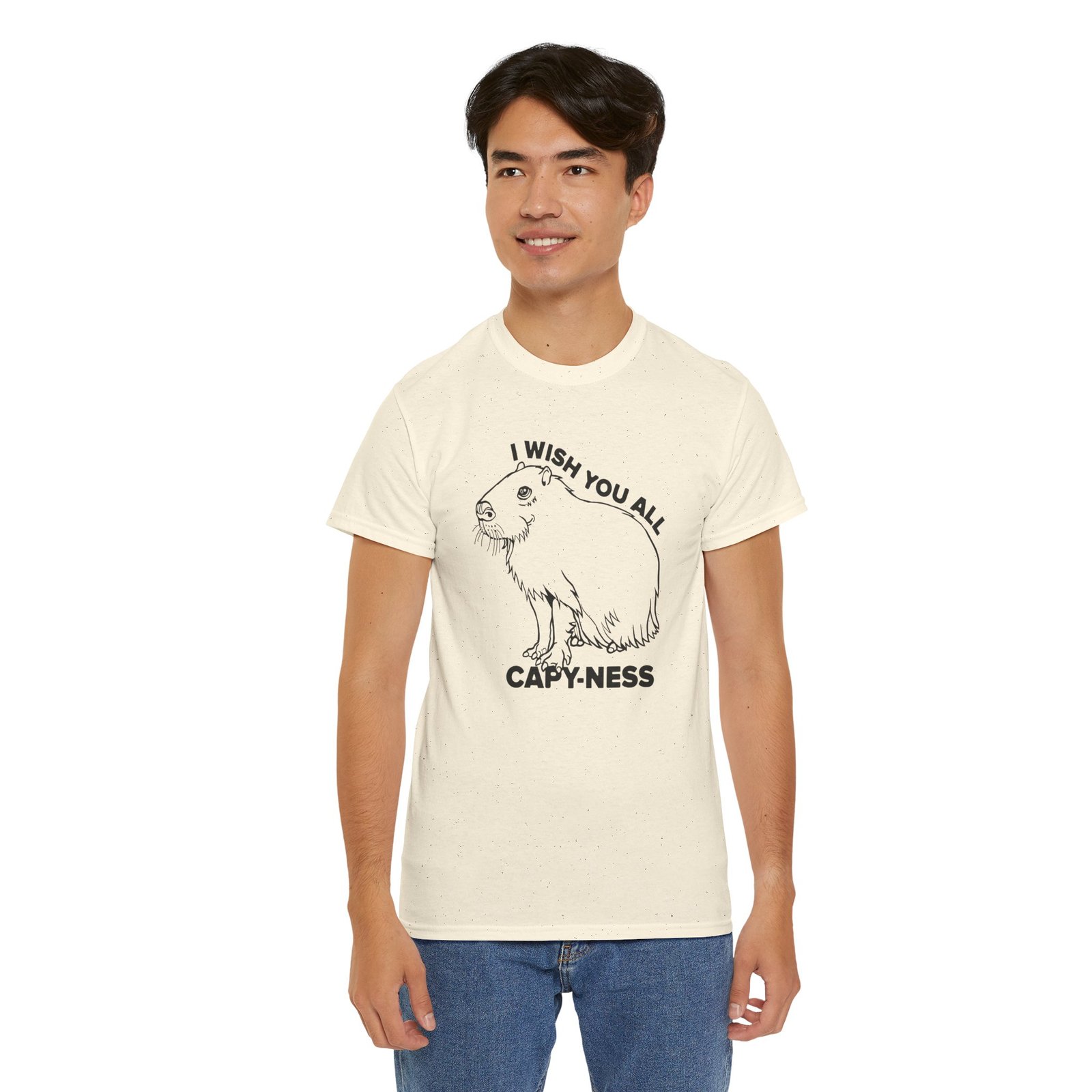 I Wish You All Capy-ness Unisex T-Shirt – Maximum Chill, Maximum Cute - Image 12