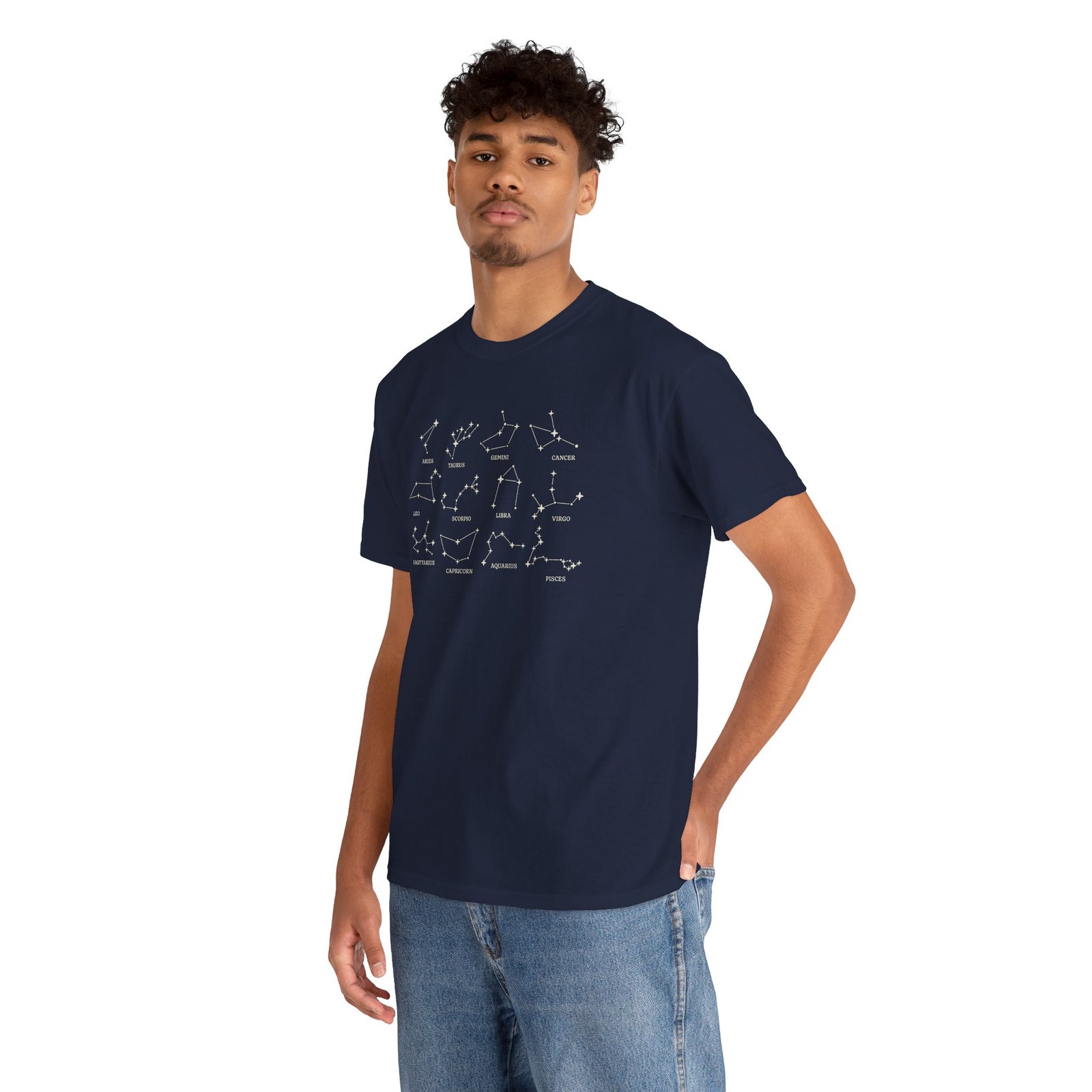 "Zodiac Constellations" Unisex T-Shirt – The Whole Sky in One Design - Image 8