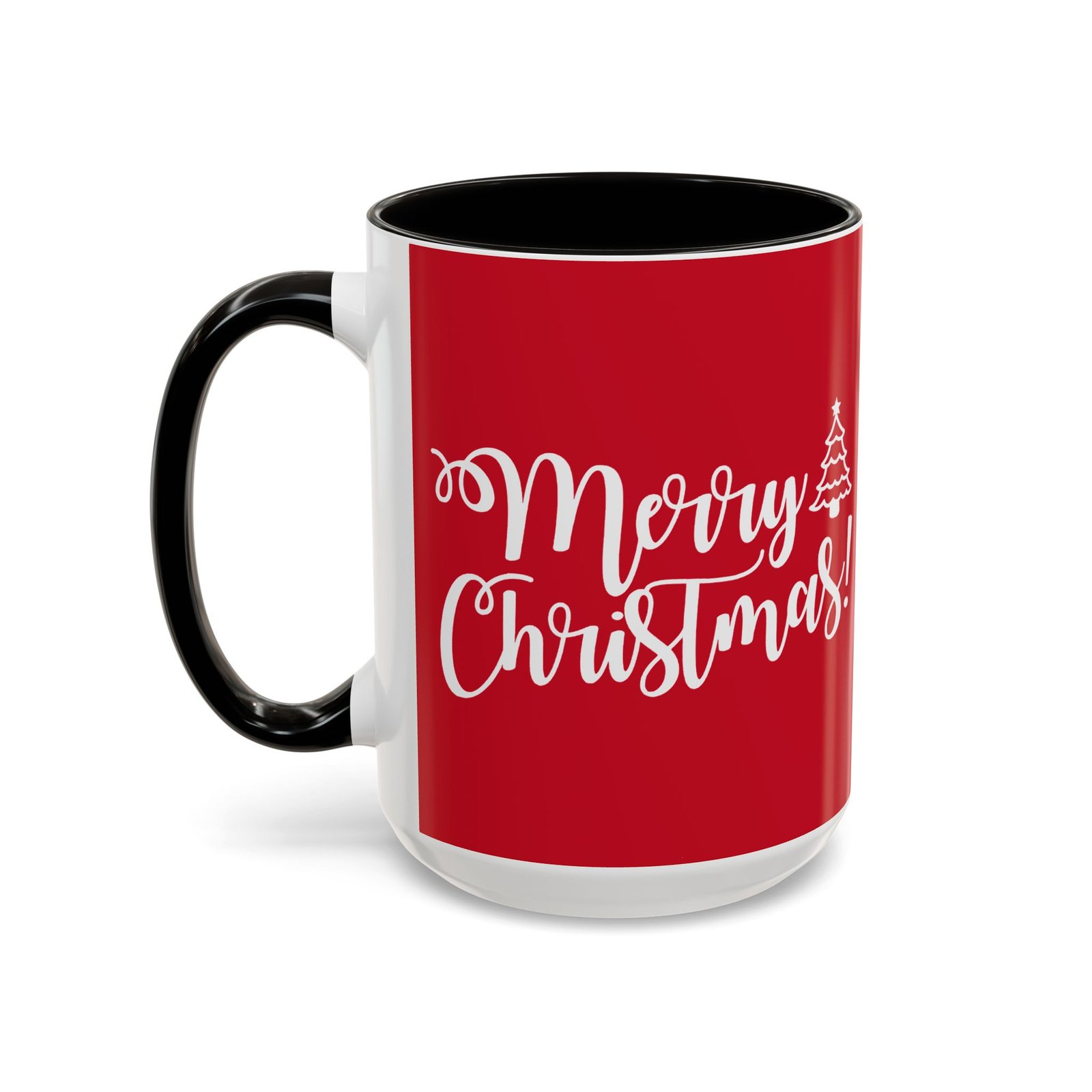 ☕ Merry Christmas Color Accent Mug – Sip the Season in Style - Image 10