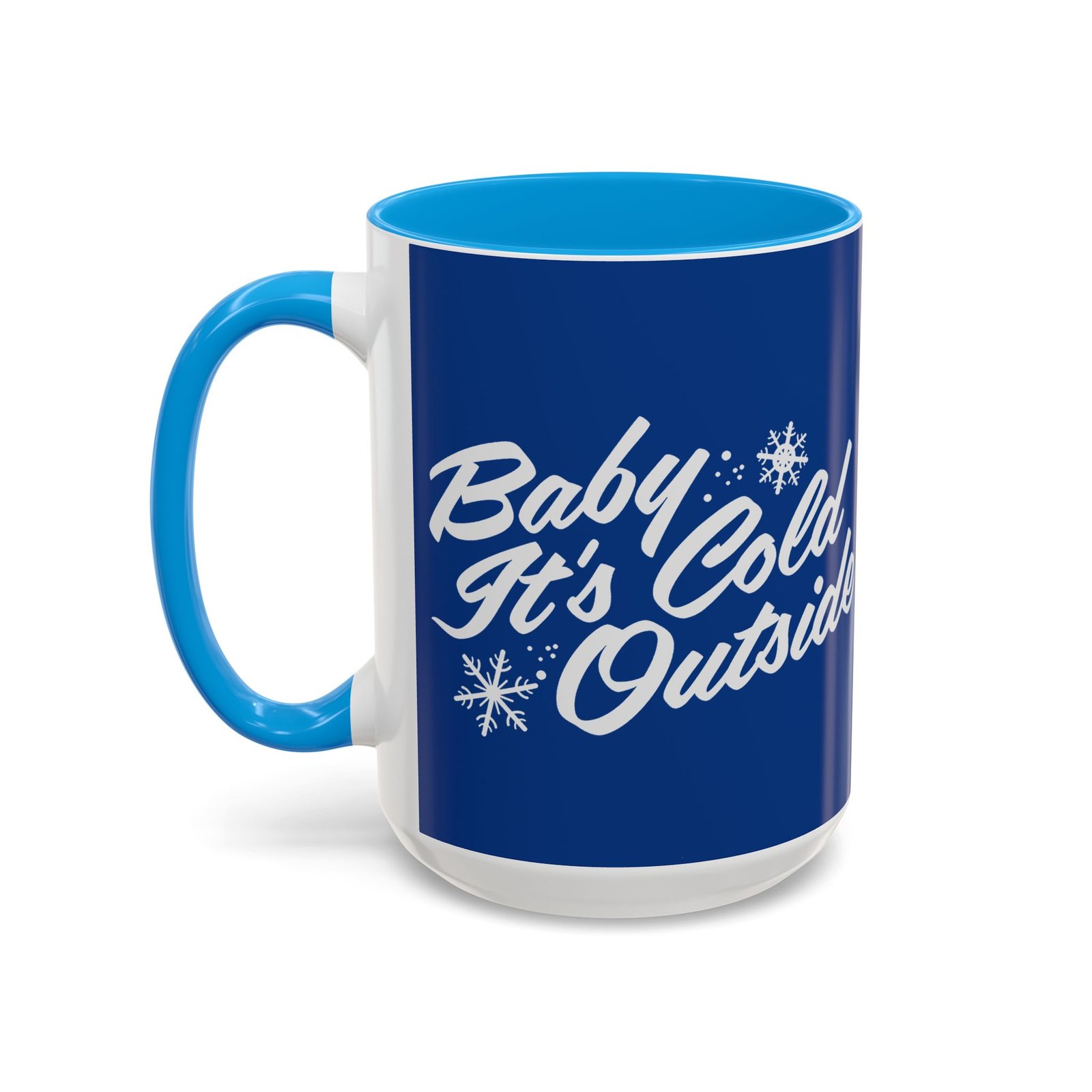☕ Baby It’s Cold Outside Color Accent Mug – Sip into the Season - Image 16