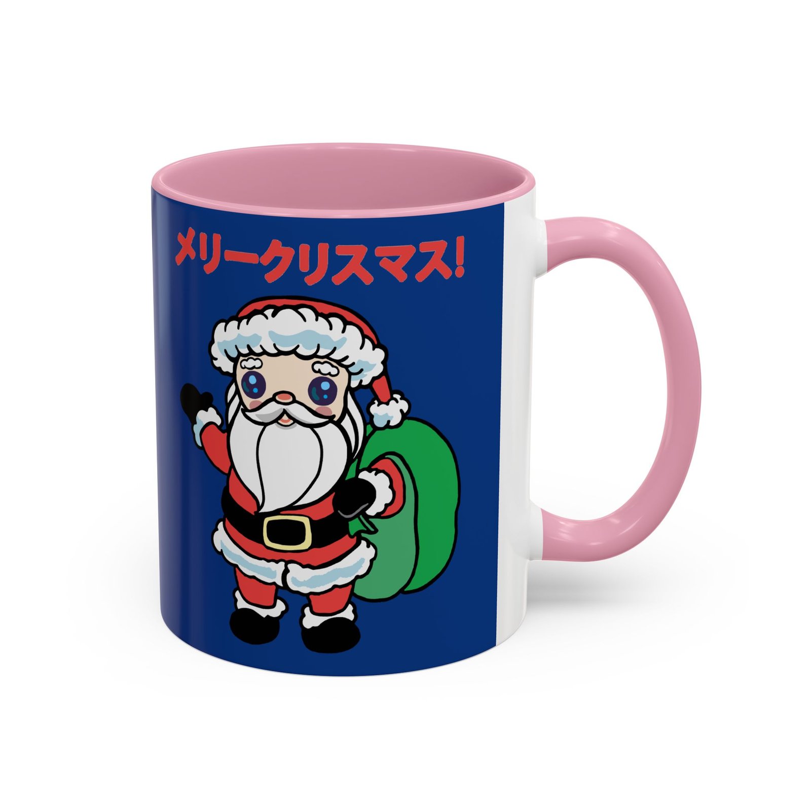 ☕ Kawaii Santa Color Accent Mug – メリークリスマス with Every Sip - Image 11