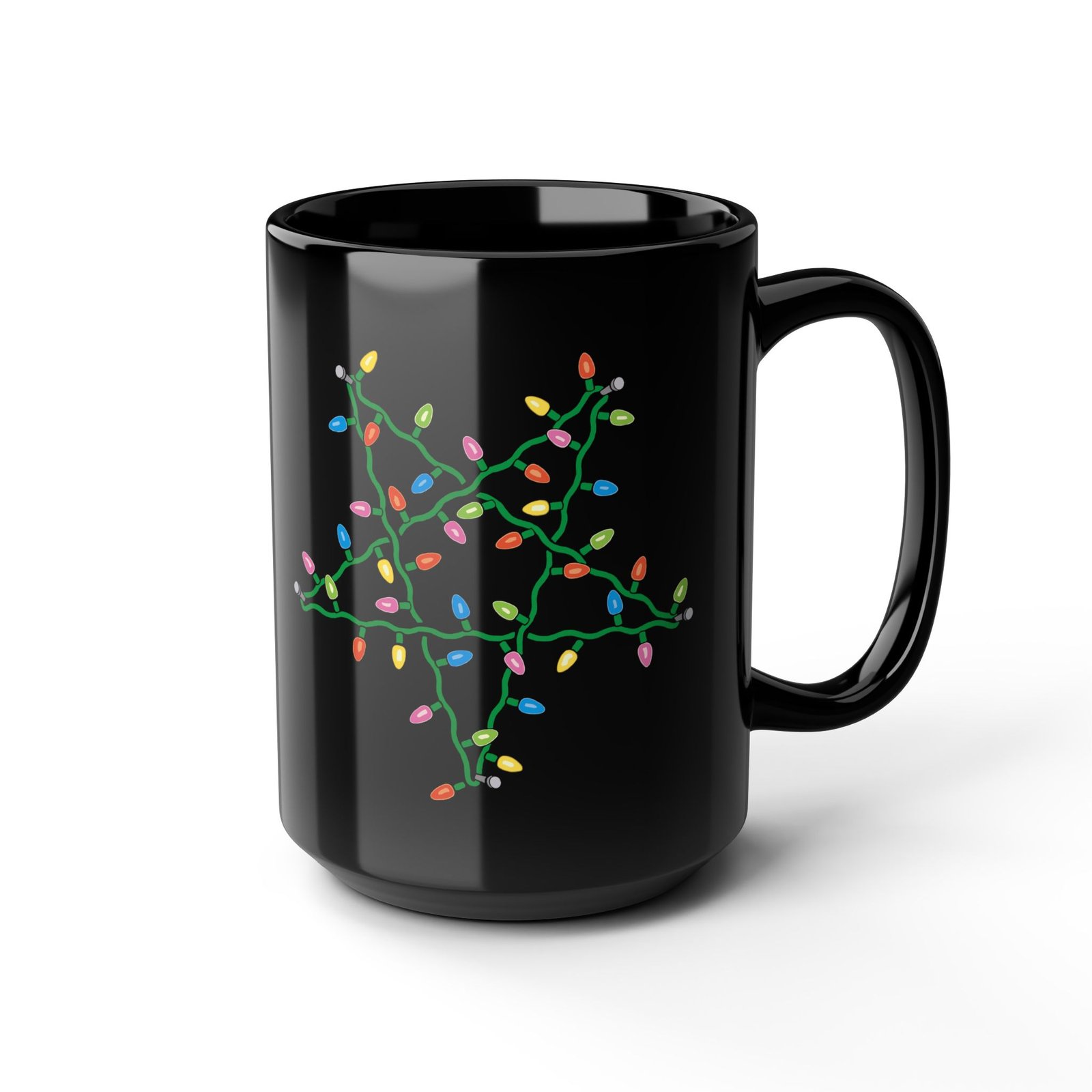 ☕ Holiday Pentagram Black Mug – Sip Your Cocoa with a Side of Chaos - Image 9