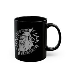 Alternative view of 🧙‍♂️ Keep On Tolkien Black Mug – Wizard Wisdom in Every Sip