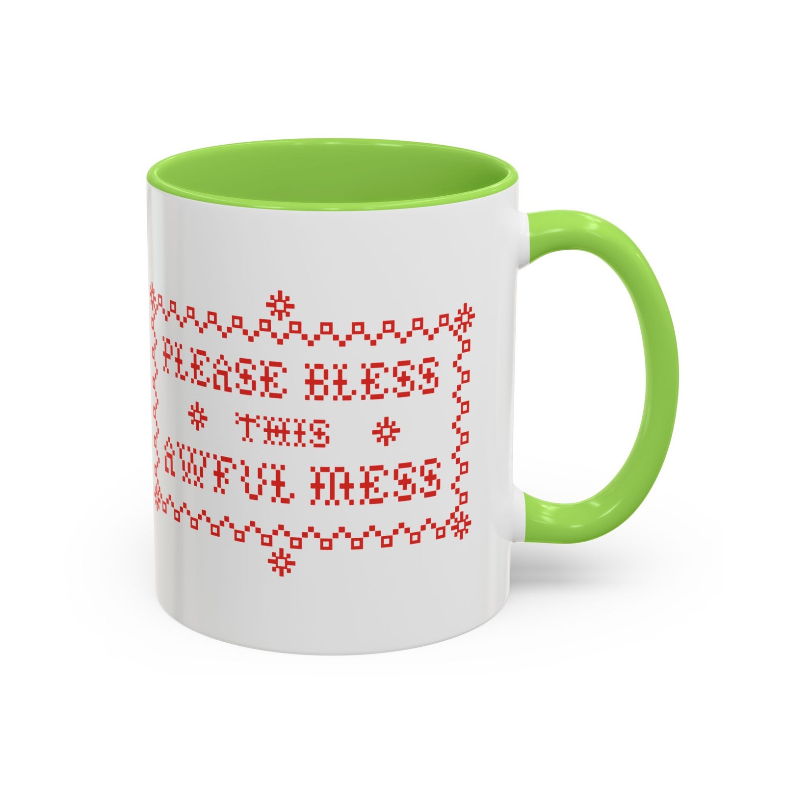 🧵☕ Please Bless This Awful Mess Accent Mug – Sip Through the Chaos - Image 15