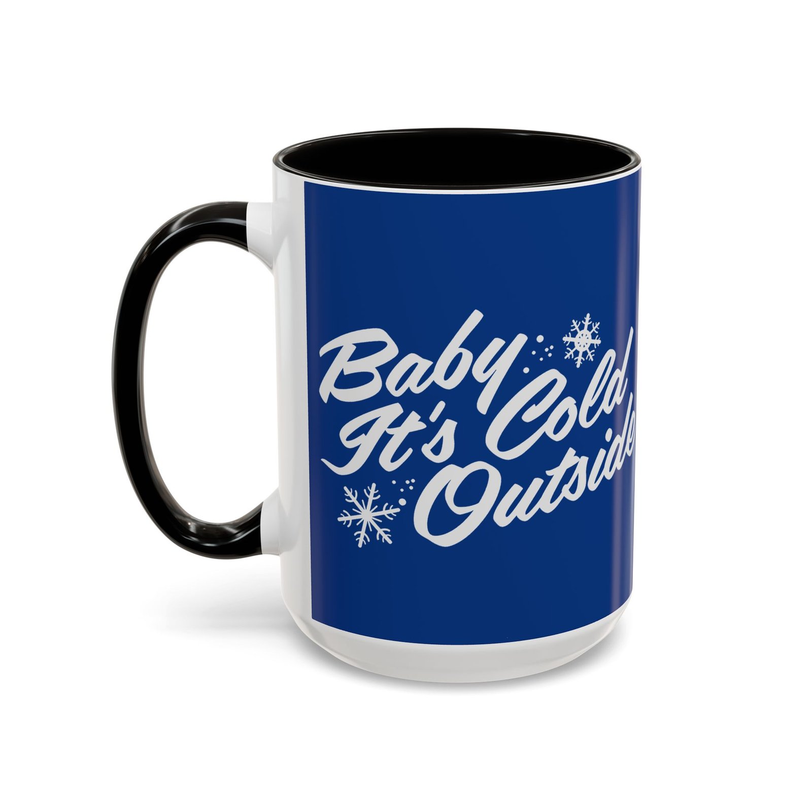 ☕ Baby It’s Cold Outside Color Accent Mug – Sip into the Season - Image 12