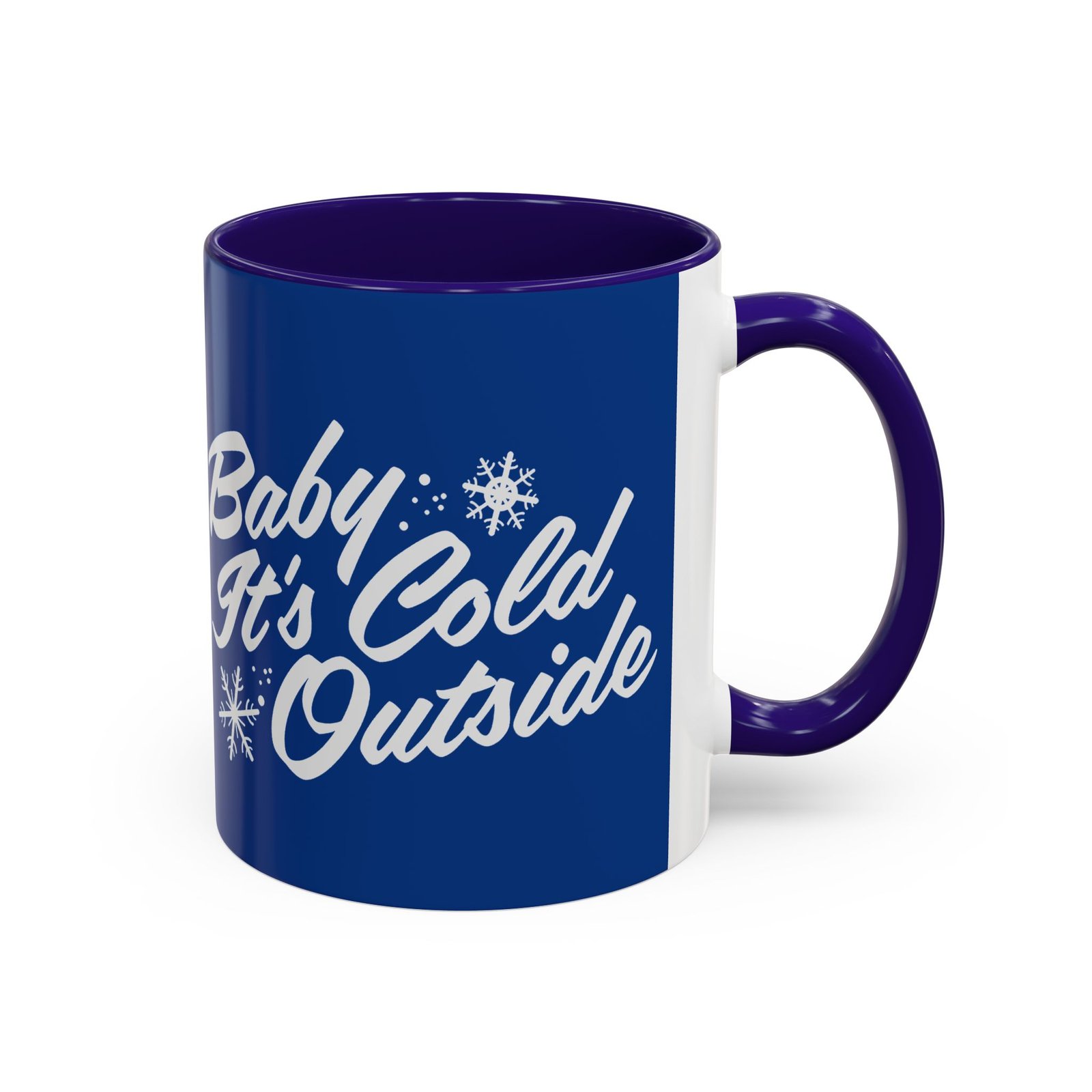 ☕ Baby It’s Cold Outside Color Accent Mug – Sip into the Season - Image 5