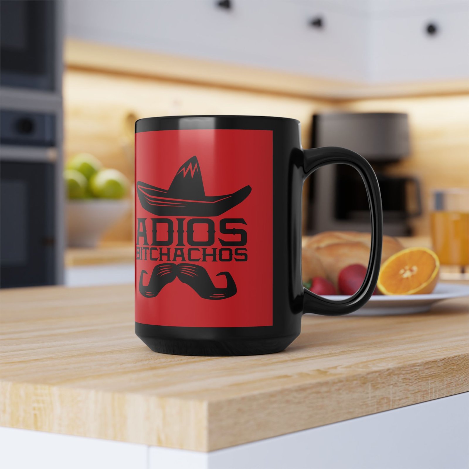 🌵 Adiós, Bitchachos Black Mug – Bold Brews & Even Bolder Goodbyes - Image 10