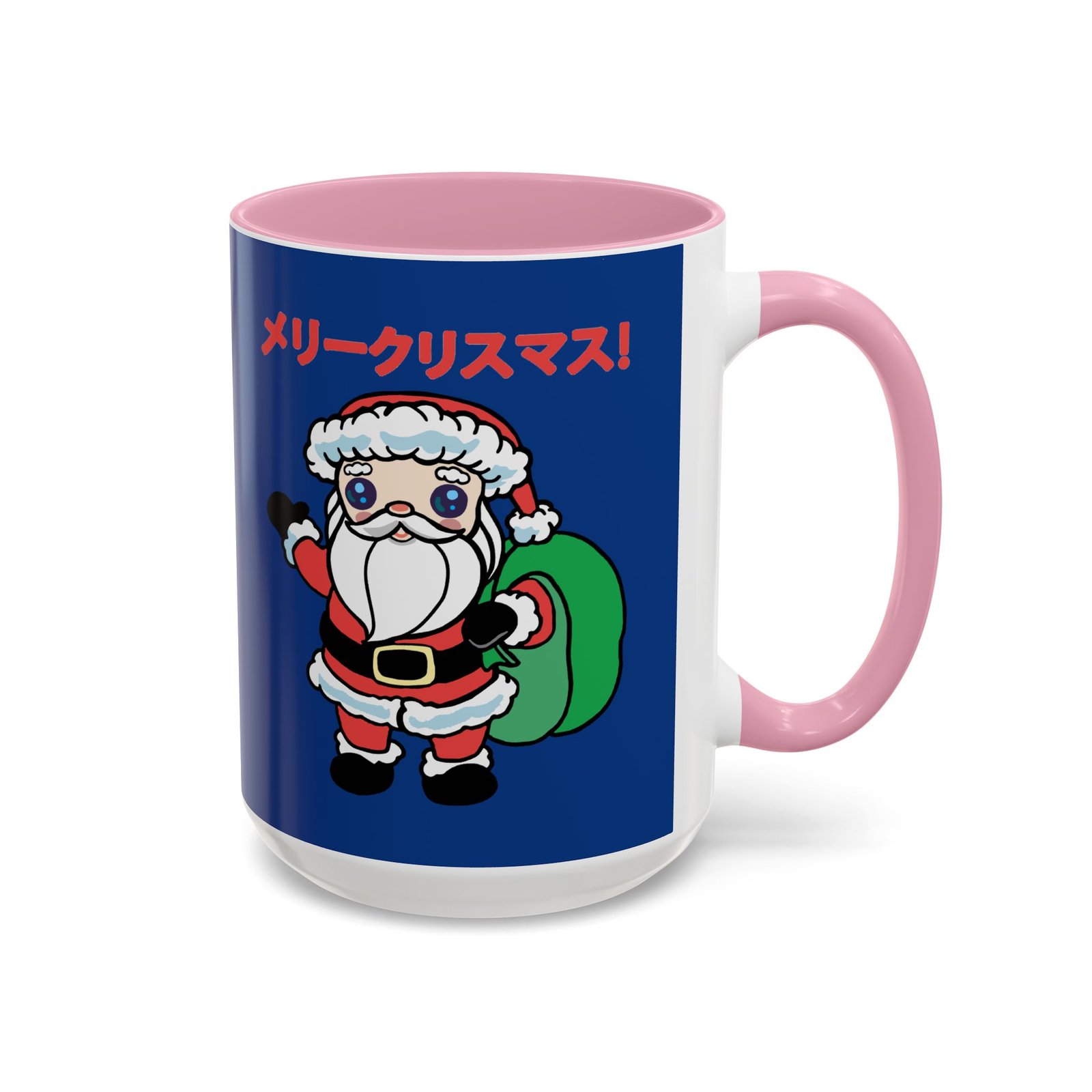 ☕ Kawaii Santa Color Accent Mug – メリークリスマス with Every Sip - Image 21