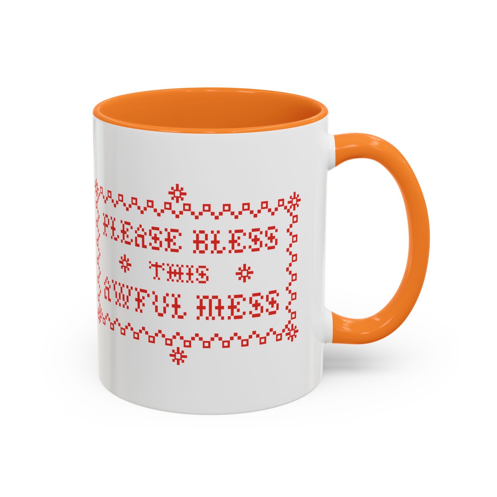 🧵☕ Please Bless This Awful Mess Accent Mug – Sip Through the Chaos - Image 9