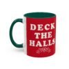 ☕ Deck the Halls Color Accent Mug – Sip Into the Season