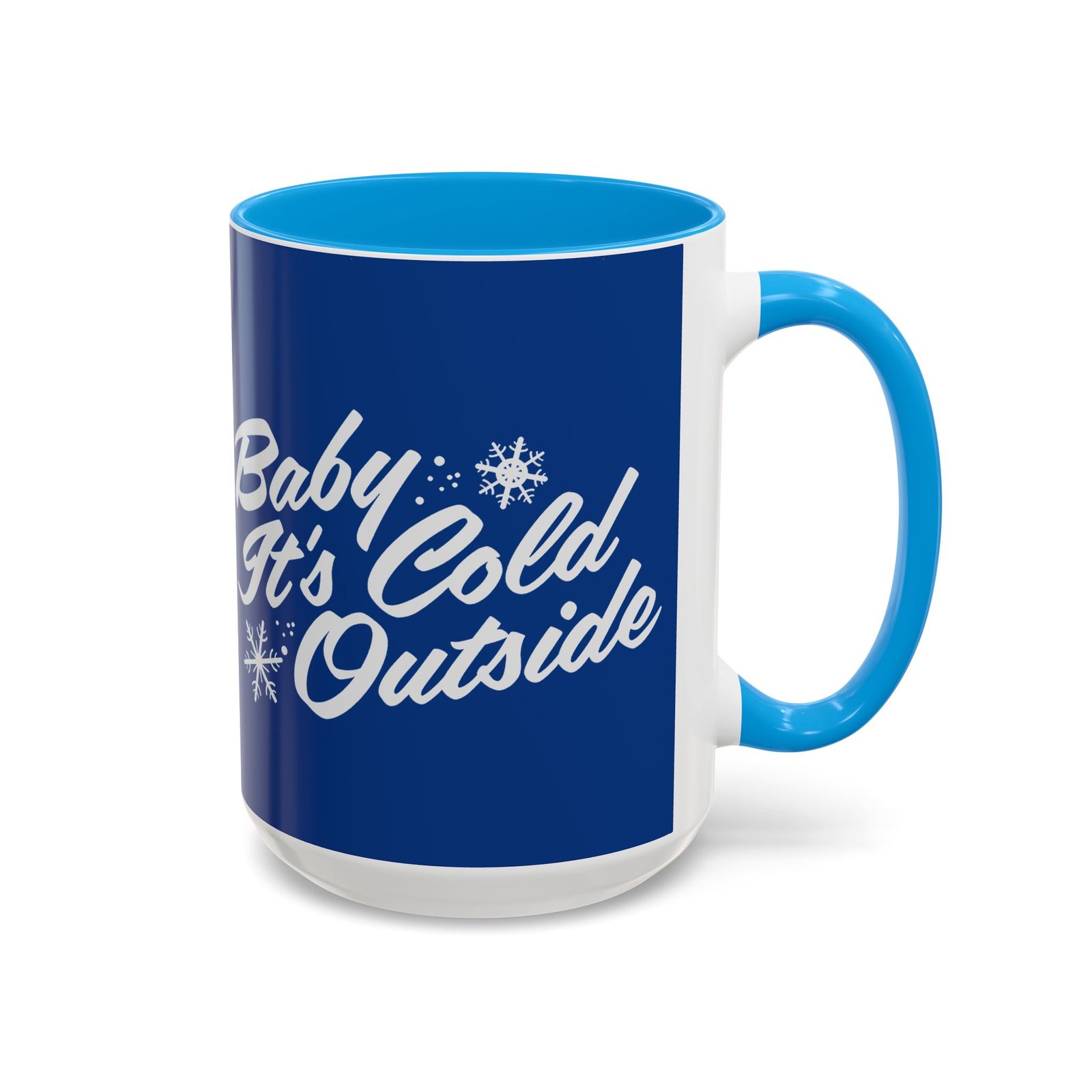 ☕ Baby It’s Cold Outside Color Accent Mug – Sip into the Season - Image 15