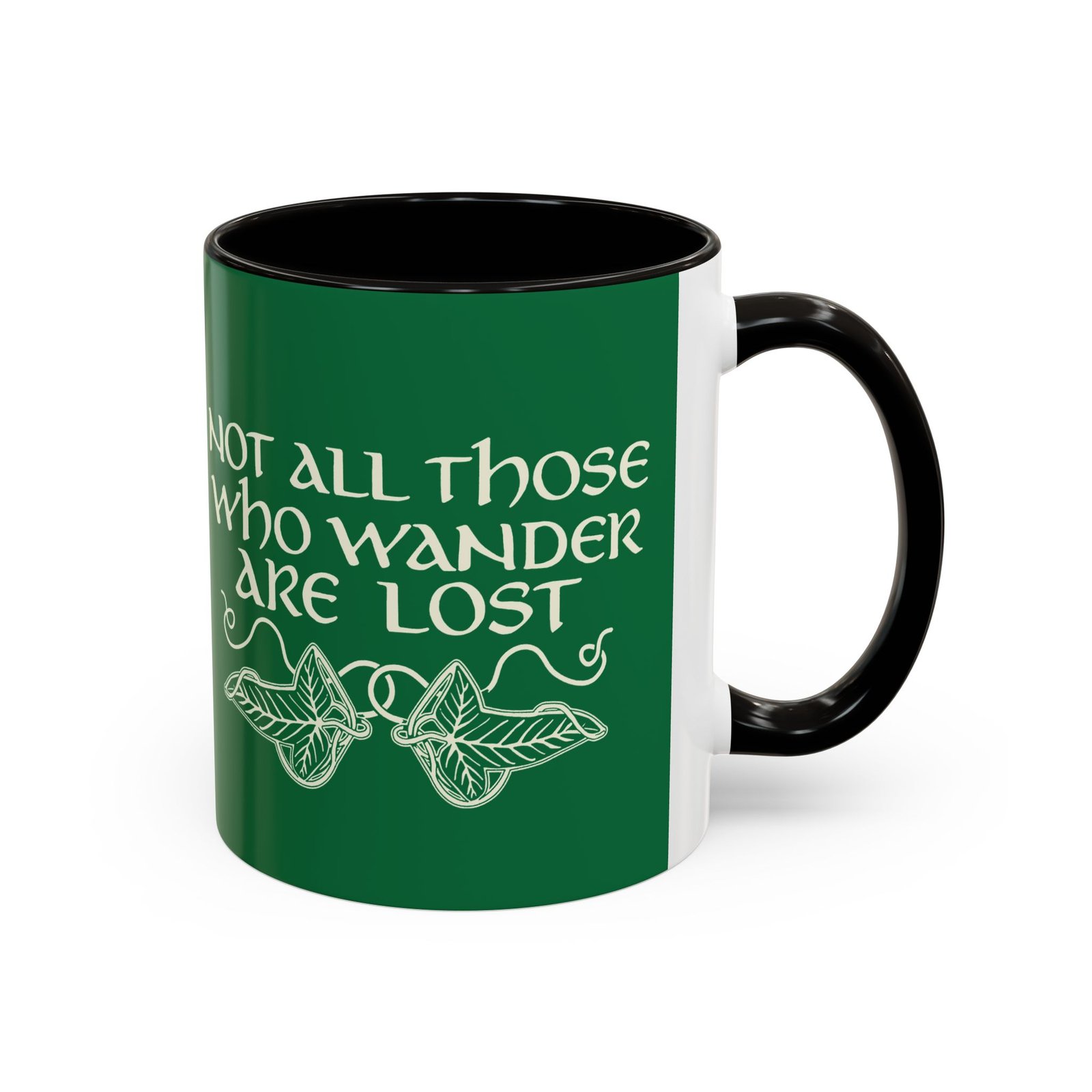 🌿 Not All Those Who Wander Are Lost Mug – Elven-Inspired Sips for the Soul - Image 3