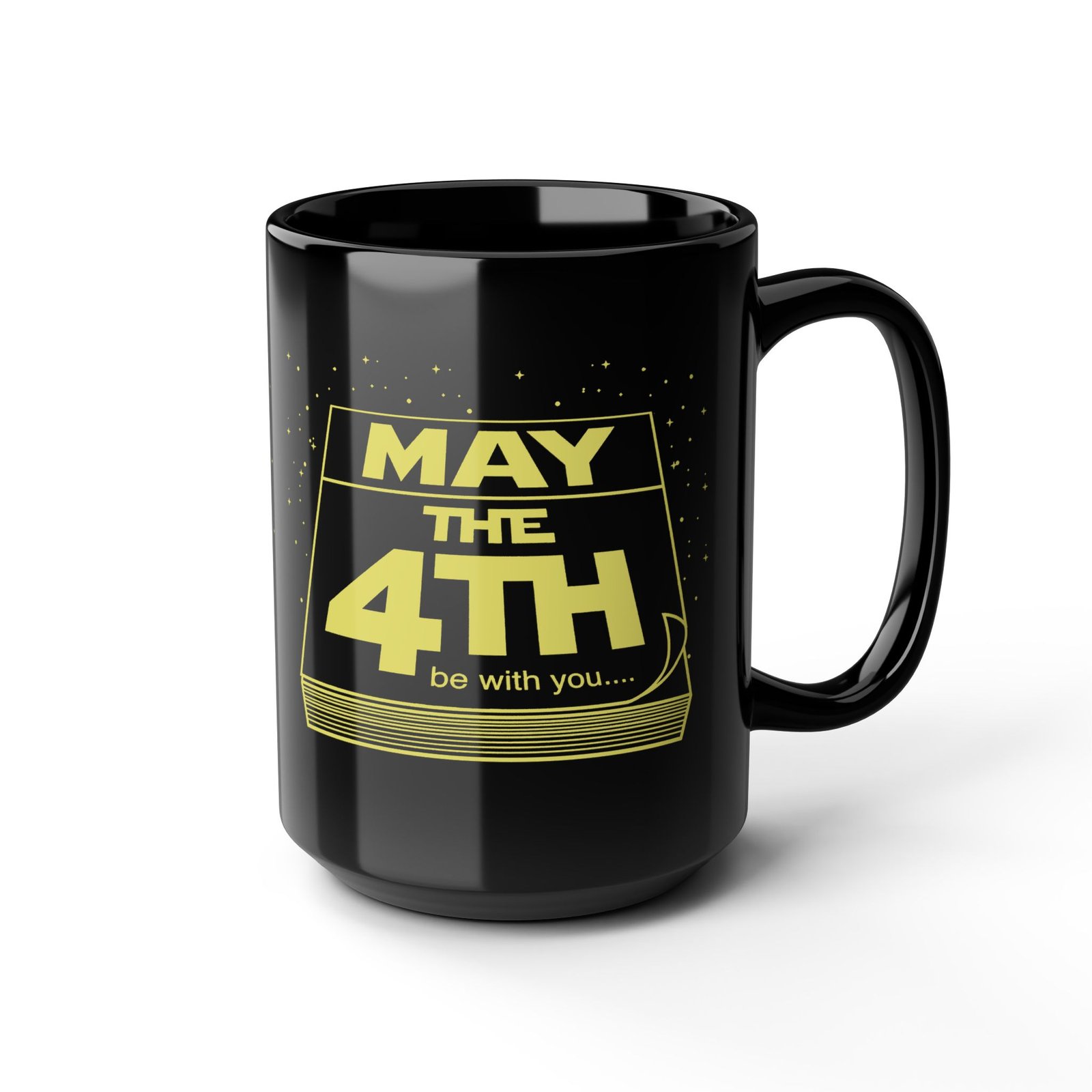 βπ
π May the 4th Be With You Black Mug β Sip Like Itβs a Galactic Holiday - Image 8
