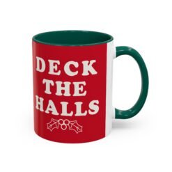 Alternative view of ☕ Deck the Halls Color Accent Mug – Sip Into the Season