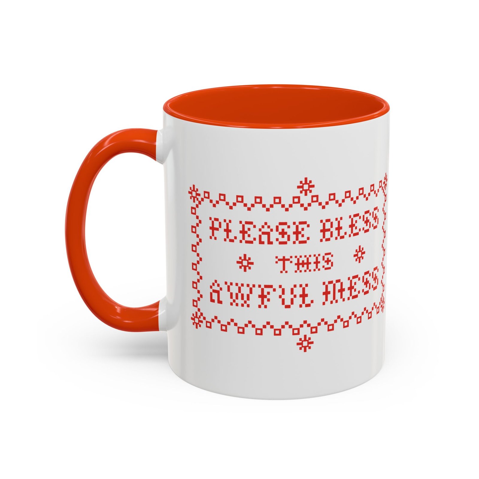 🧵☕ Please Bless This Awful Mess Accent Mug – Sip Through the Chaos - Image 20