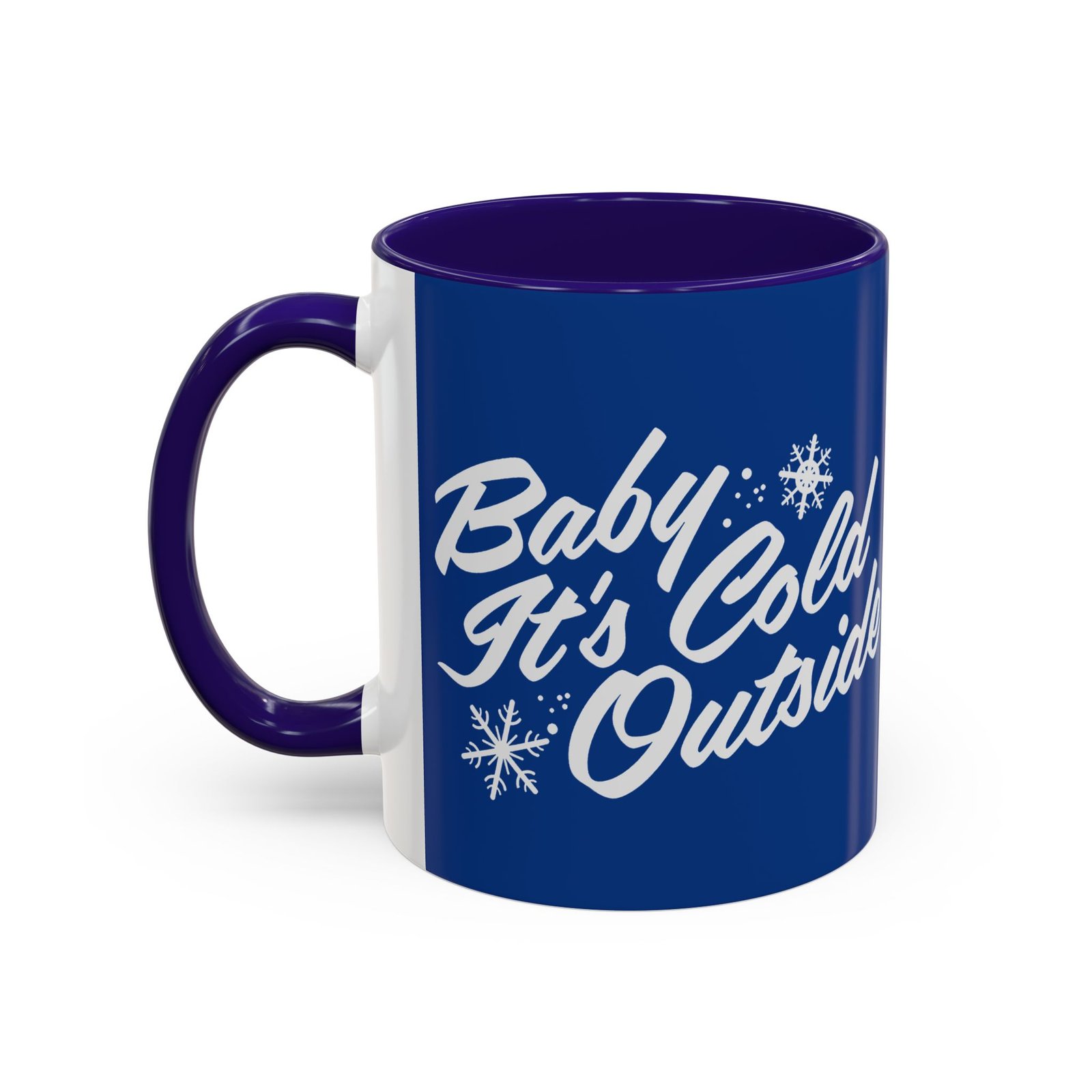 ☕ Baby It’s Cold Outside Color Accent Mug – Sip into the Season - Image 6