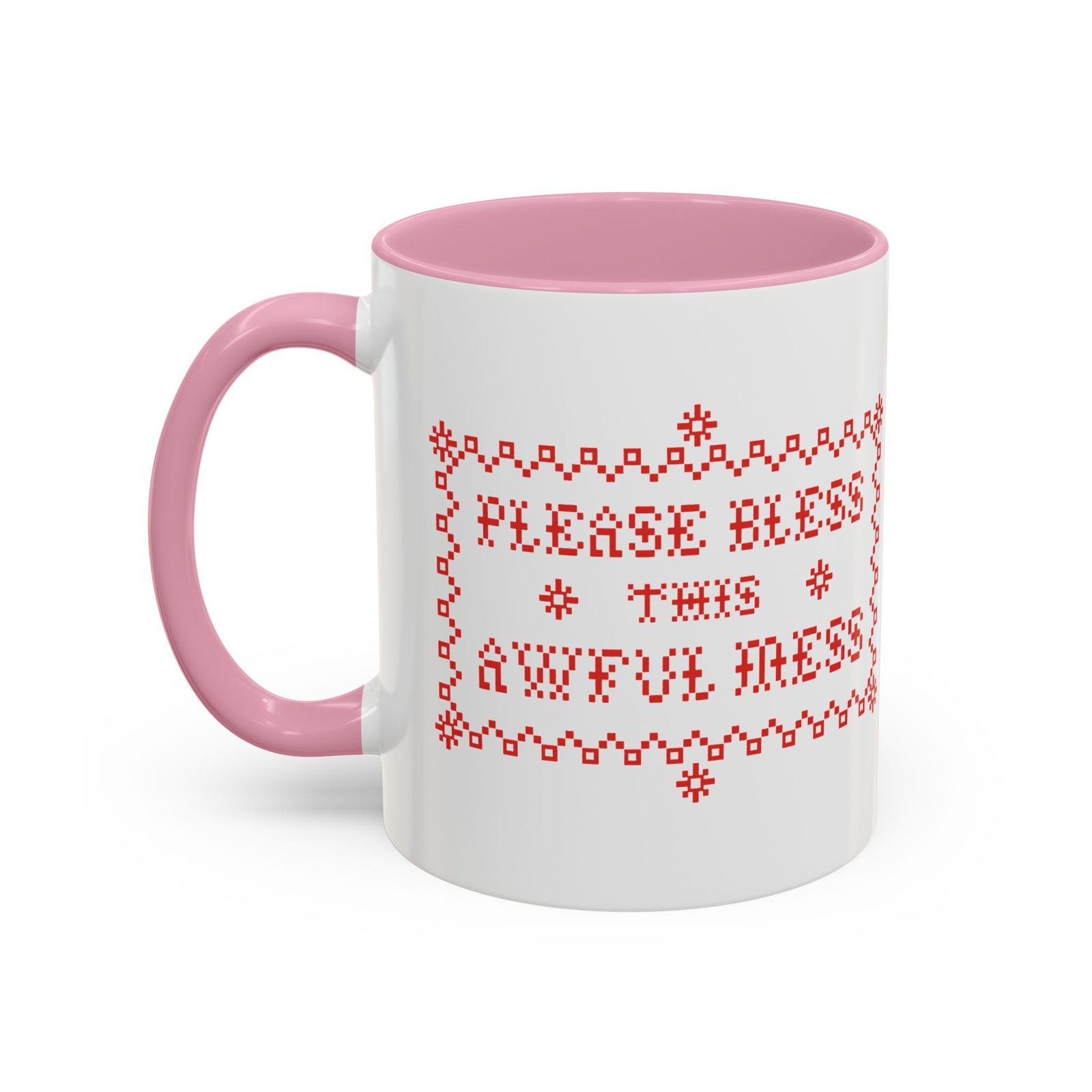 🧵☕ Please Bless This Awful Mess Accent Mug – Sip Through the Chaos - Image 22