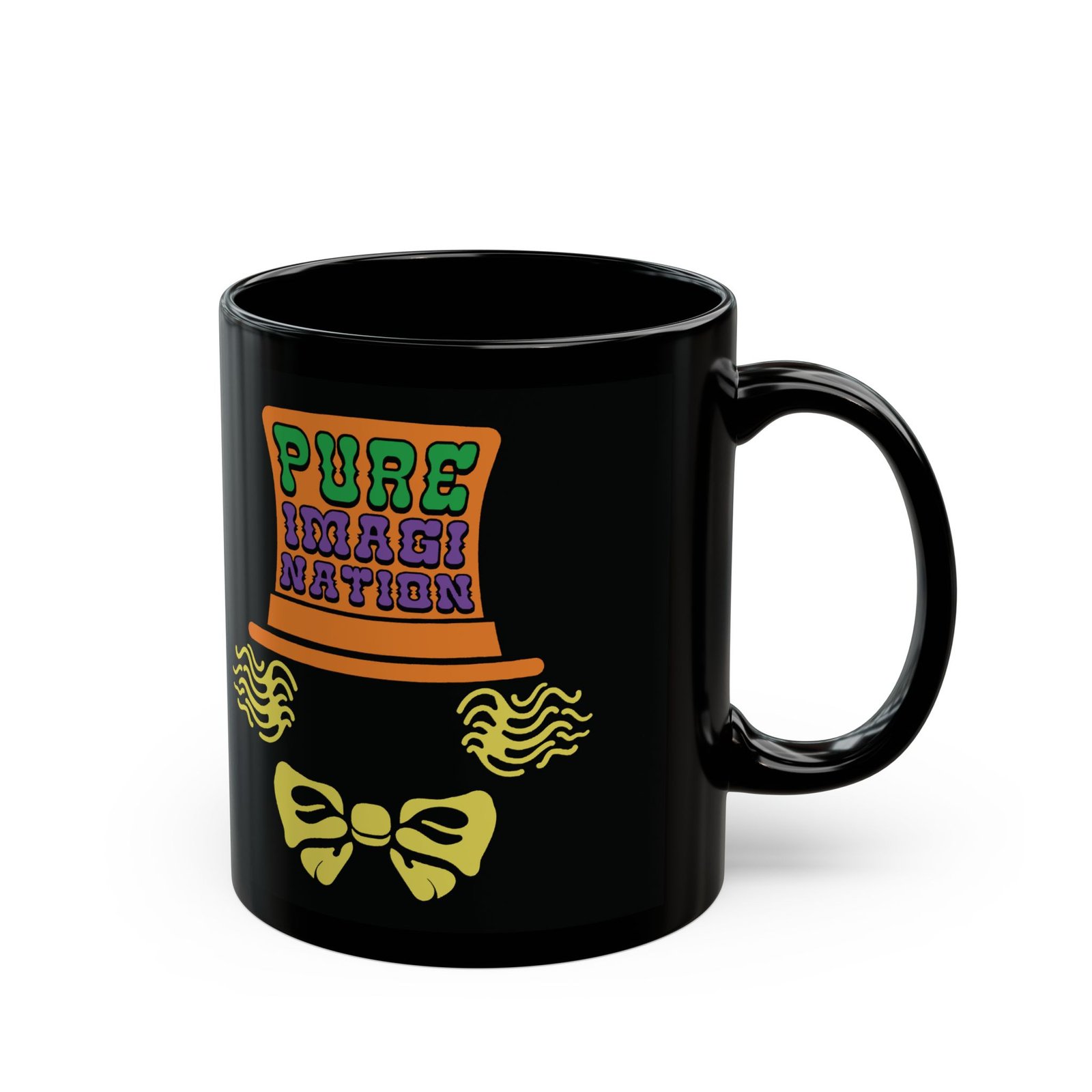 🎩☕ Pure Imagination Black Mug – Sip Into a World of Wonder - Image 3