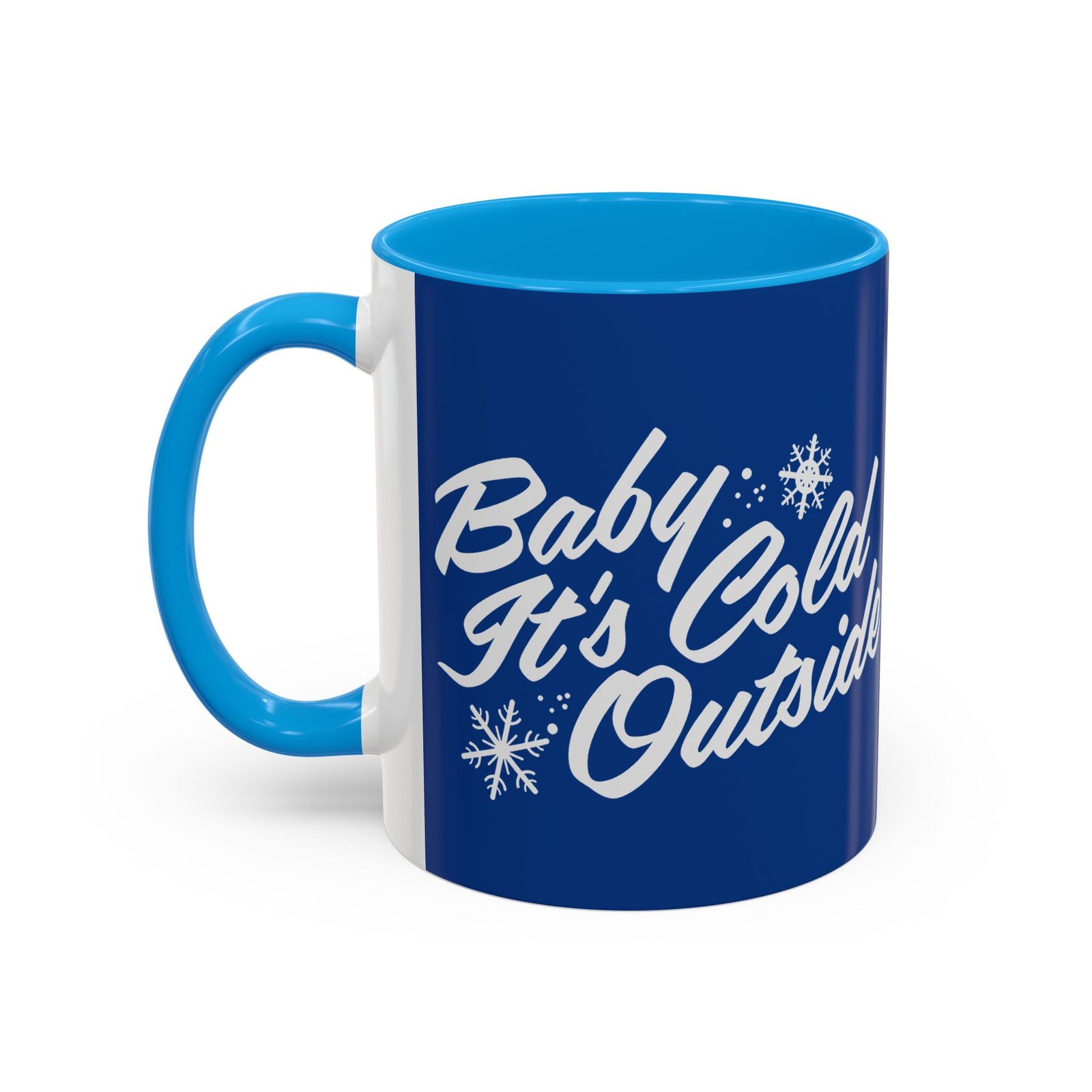 ☕ Baby It’s Cold Outside Color Accent Mug – Sip into the Season - Image 10