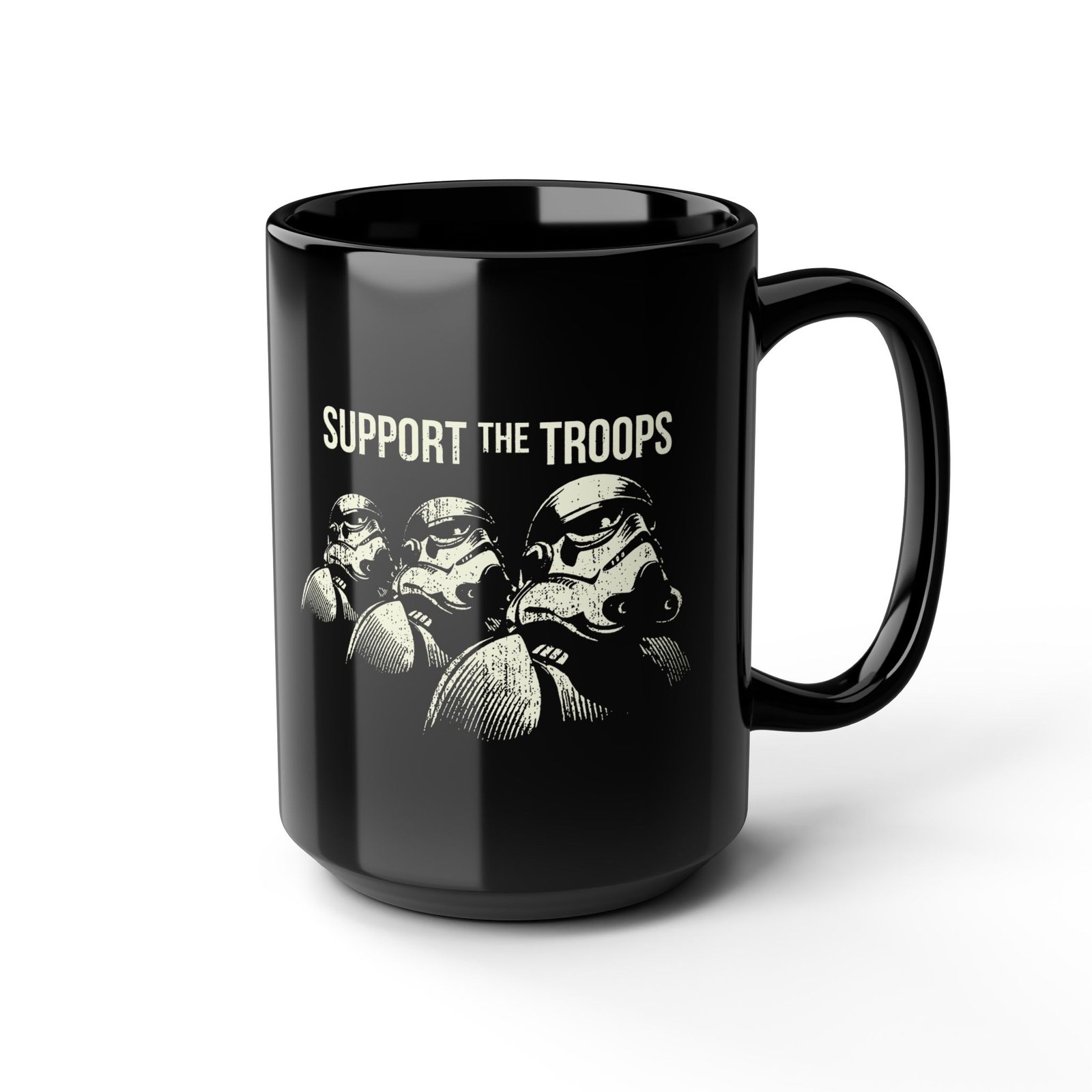 ☕ Support the Troops Black Mug – Fuel Your Day, Empire Style - Image 8