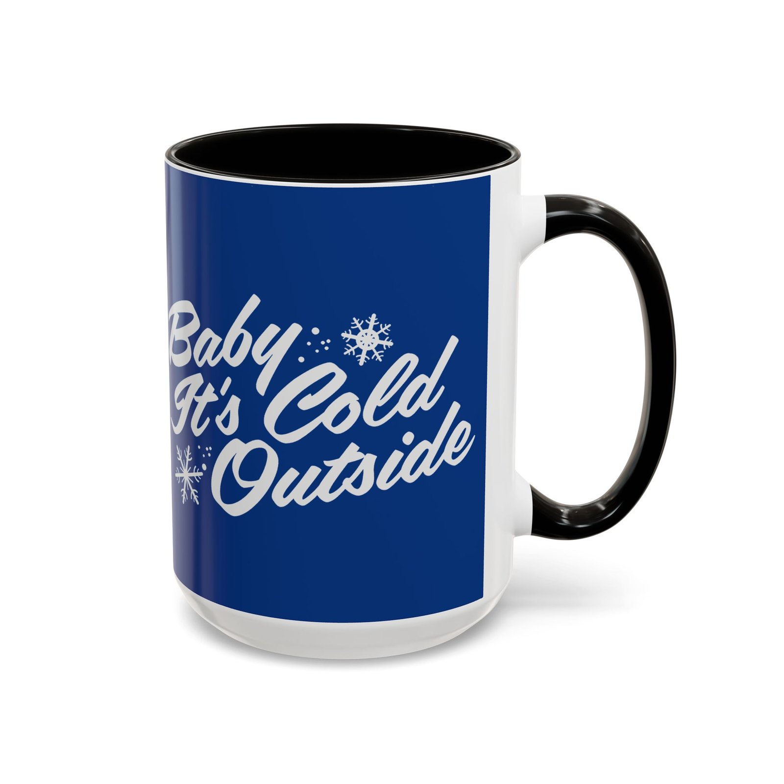 ☕ Baby It’s Cold Outside Color Accent Mug – Sip into the Season - Image 11