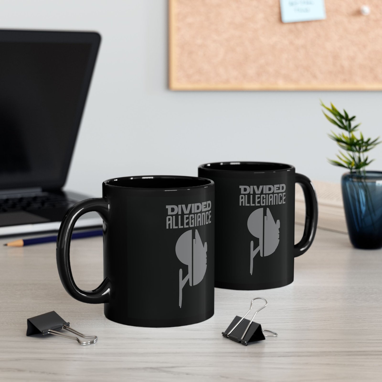 🚀🛸 Divided Allegiance Black Mug – One Mug, Two Galaxies - Image 4