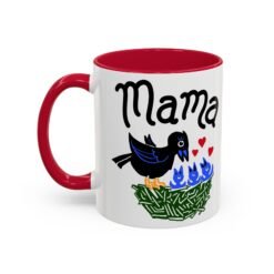 ☕ Mama Bird Color Accent Mug – Love From Above