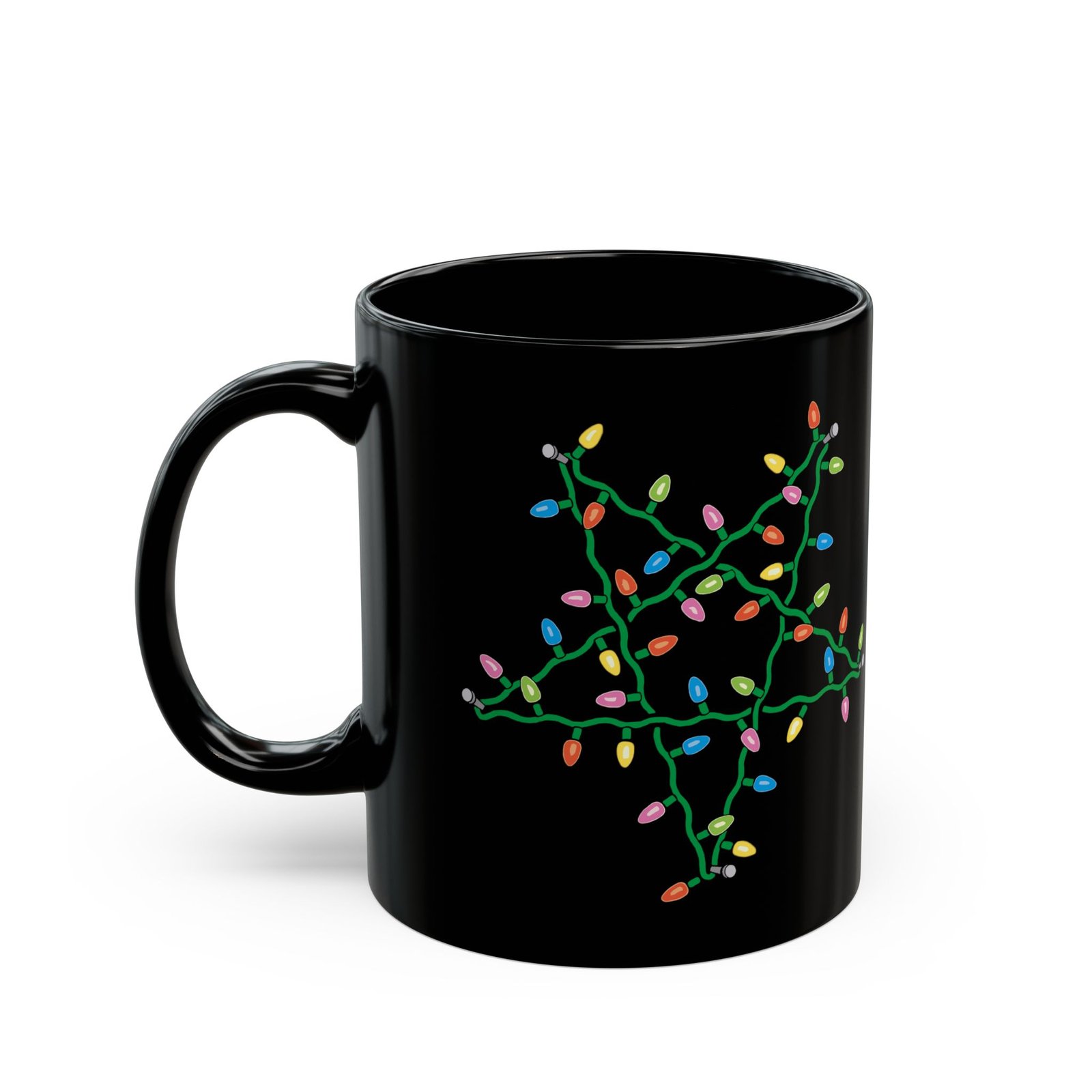 ☕ Holiday Pentagram Black Mug – Sip Your Cocoa with a Side of Chaos - Image 2