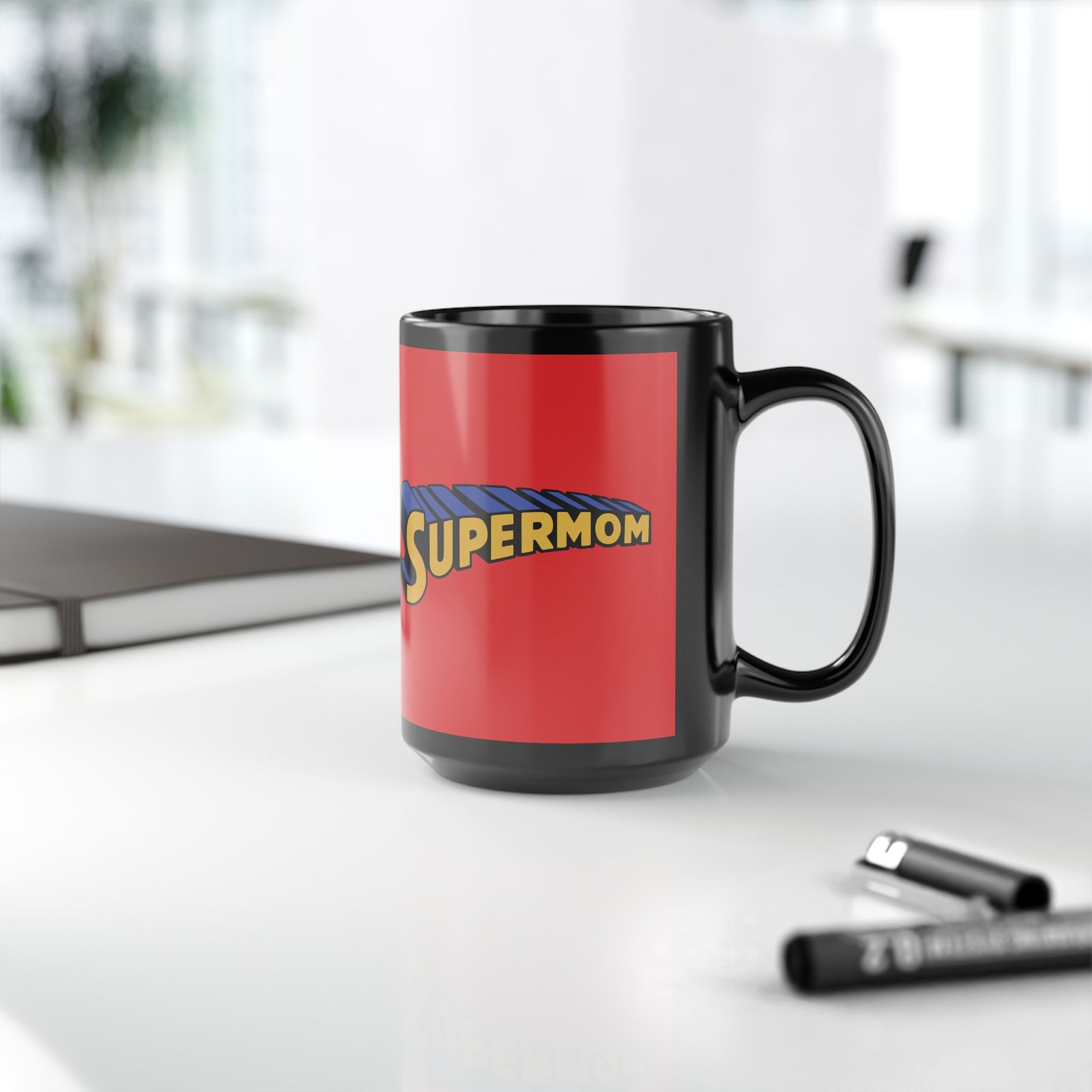 🦸♀️ Supermom Black Mug – Fuel for the Everyday Hero - Image 10