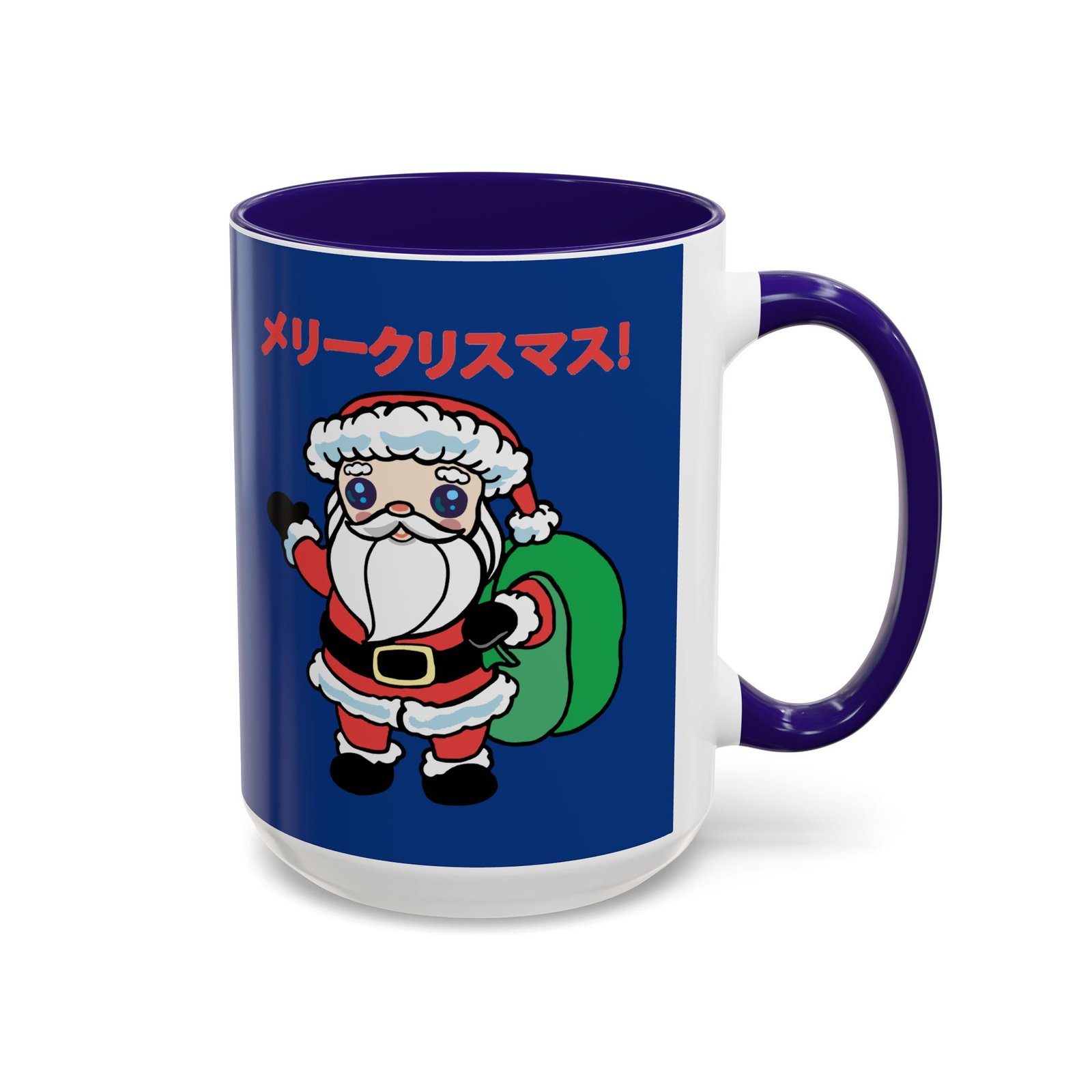 ☕ Kawaii Santa Color Accent Mug – メリークリスマス with Every Sip - Image 15