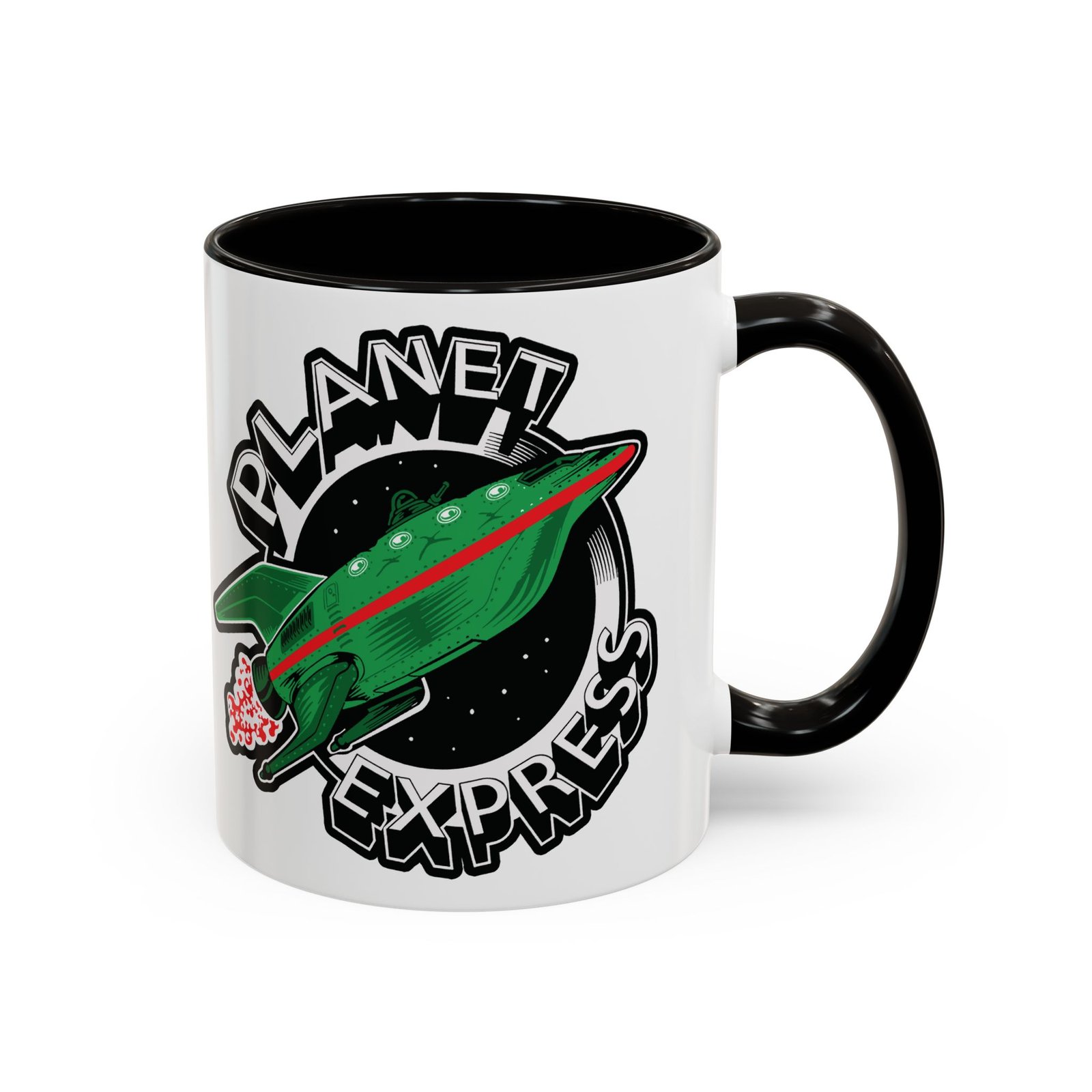 ☕ Planet Express Color Accent Mug – Fuel Your Day, 31st Century Style - Image 3