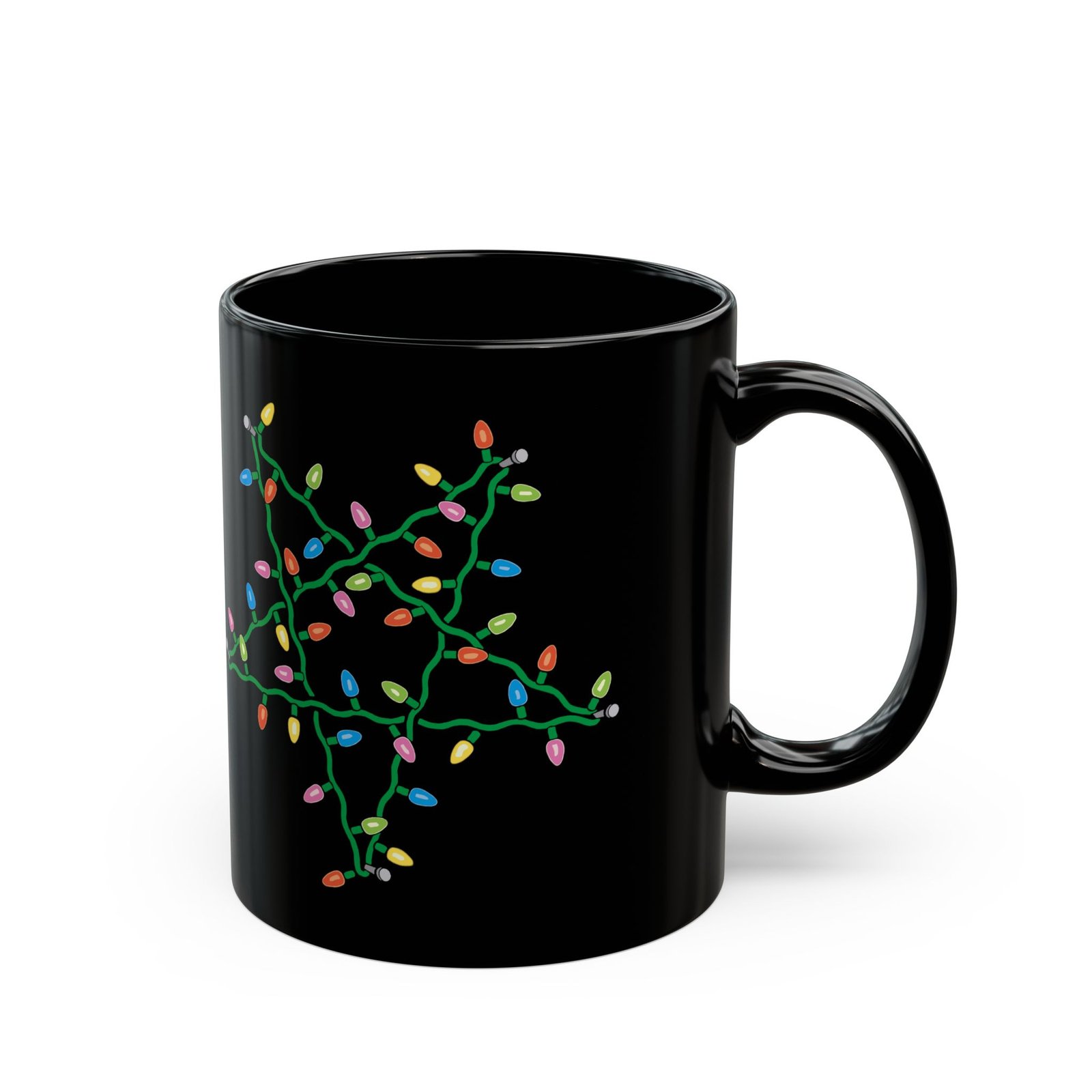 ☕ Holiday Pentagram Black Mug – Sip Your Cocoa with a Side of Chaos - Image 3