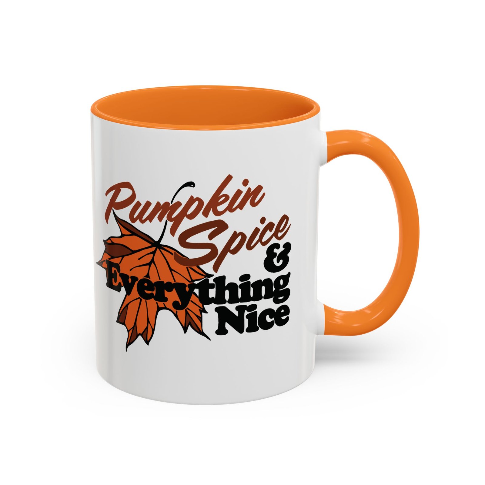 🎃☕ Pumpkin Spice & Everything Nice Accent Mug – Sip into Autumn - Image 5