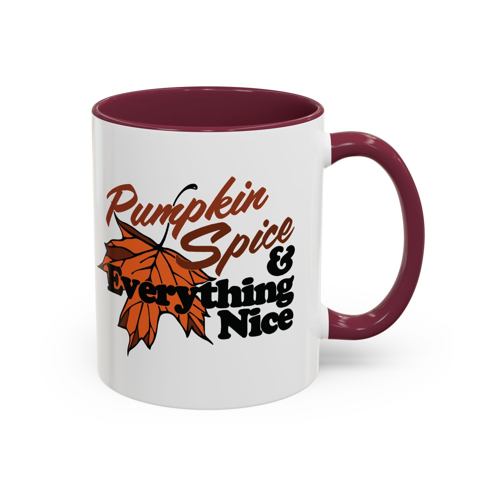 🎃☕ Pumpkin Spice & Everything Nice Accent Mug – Sip into Autumn - Image 2