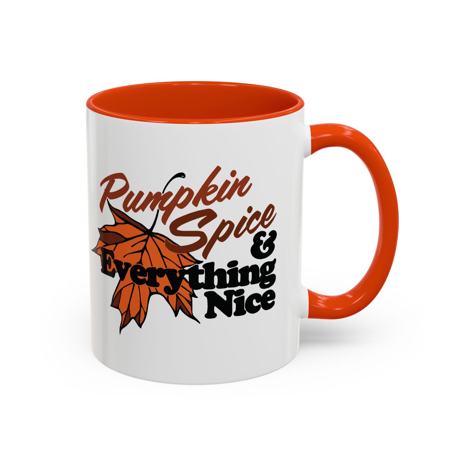 🎃☕ Pumpkin Spice & Everything Nice Accent Mug – Sip into Autumn - Image 7