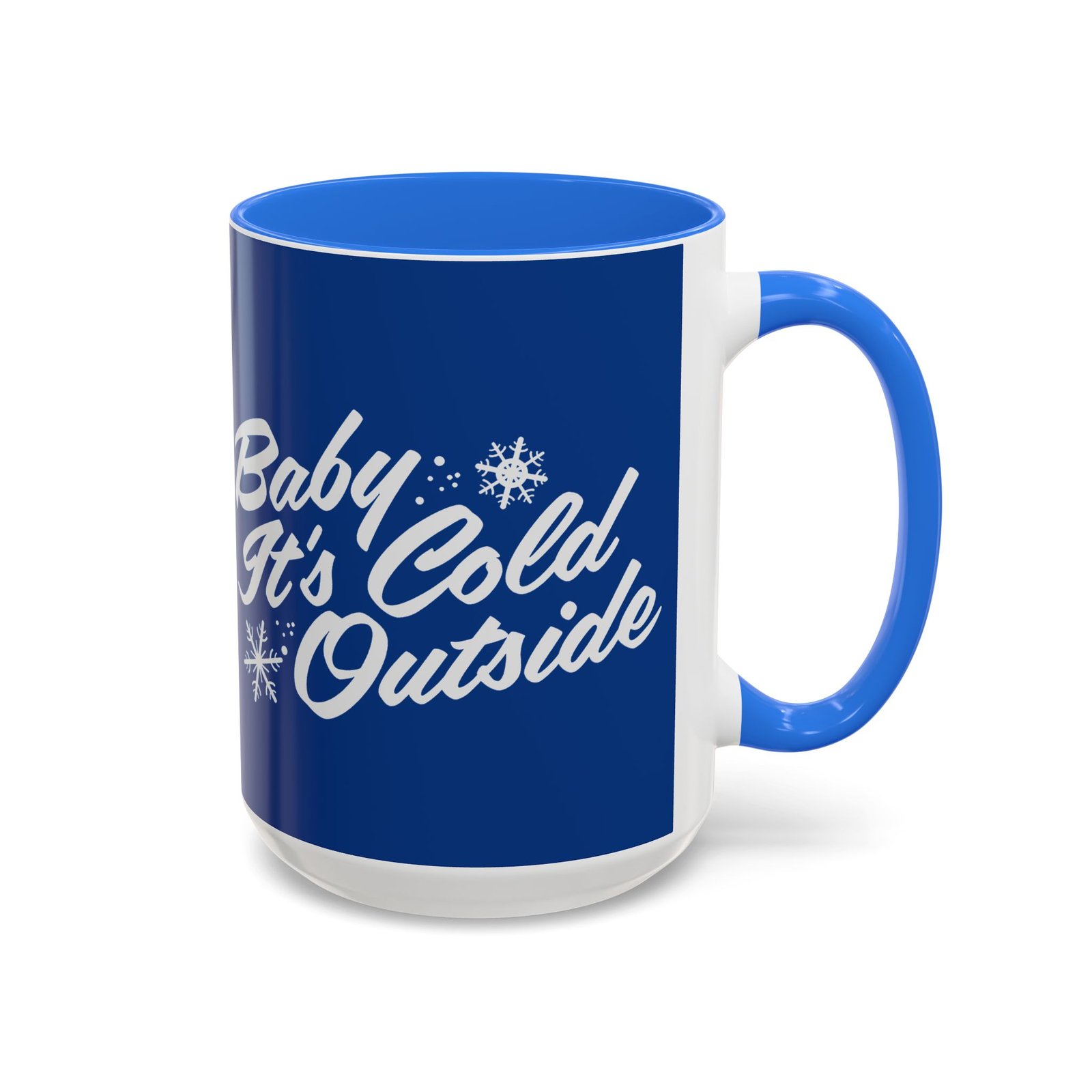 ☕ Baby It’s Cold Outside Color Accent Mug – Sip into the Season - Image 13
