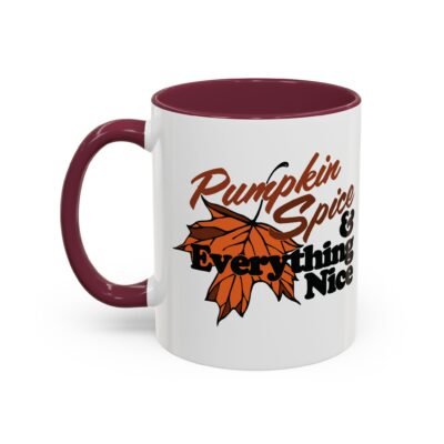 🎃☕ Pumpkin Spice & Everything Nice Accent Mug – Sip into Autumn