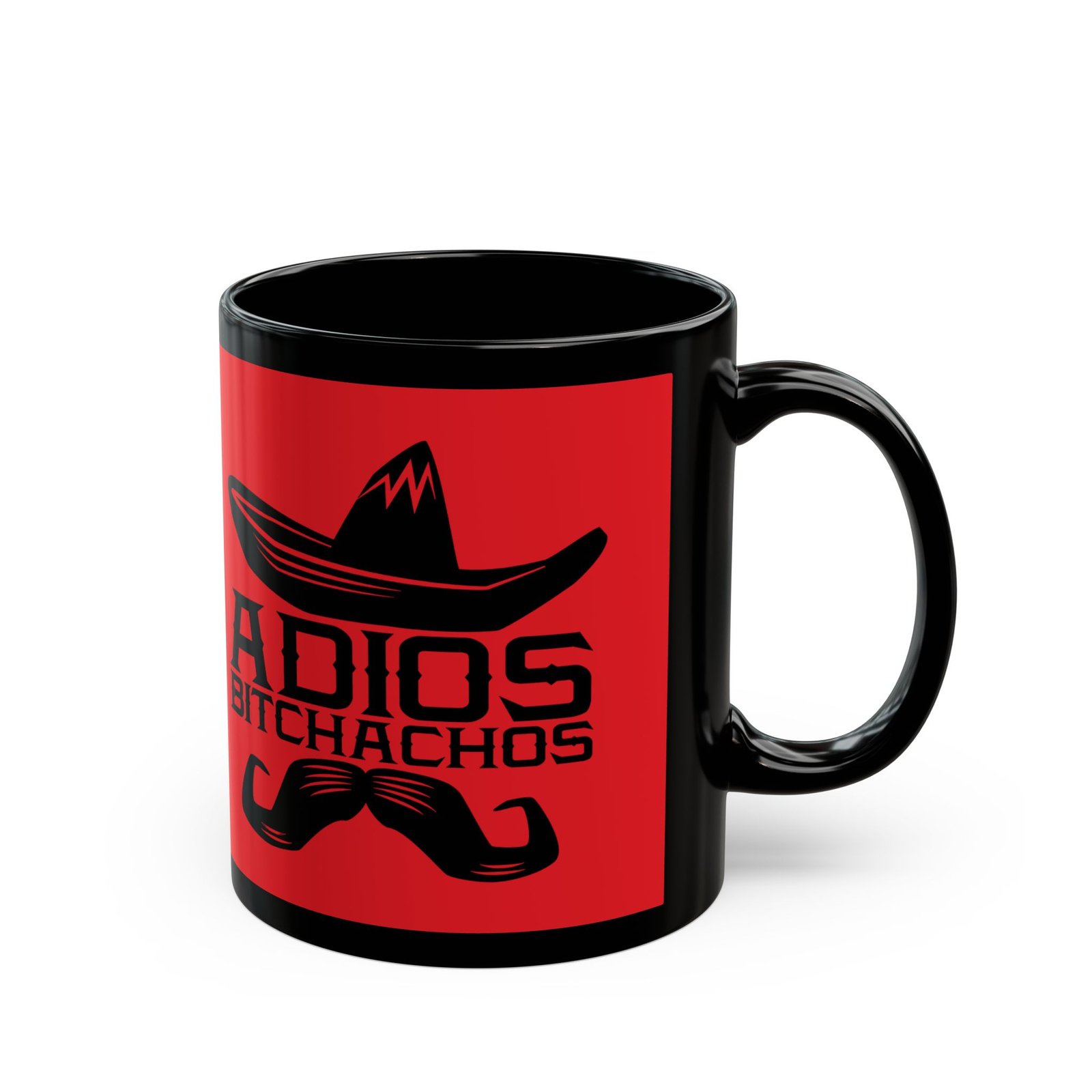 🌵 Adiós, Bitchachos Black Mug – Bold Brews & Even Bolder Goodbyes - Image 3