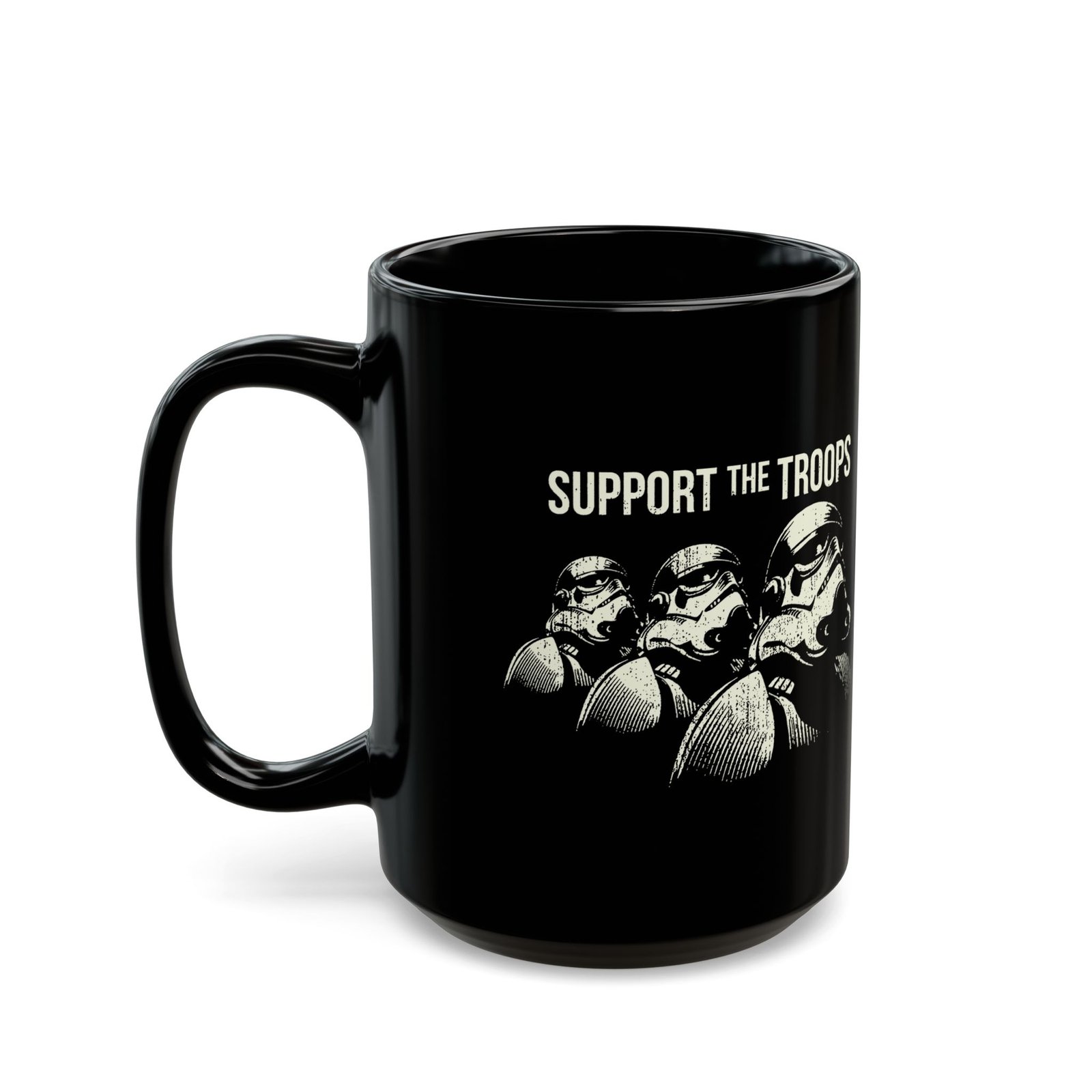 ☕ Support the Troops Black Mug – Fuel Your Day, Empire Style - Image 6