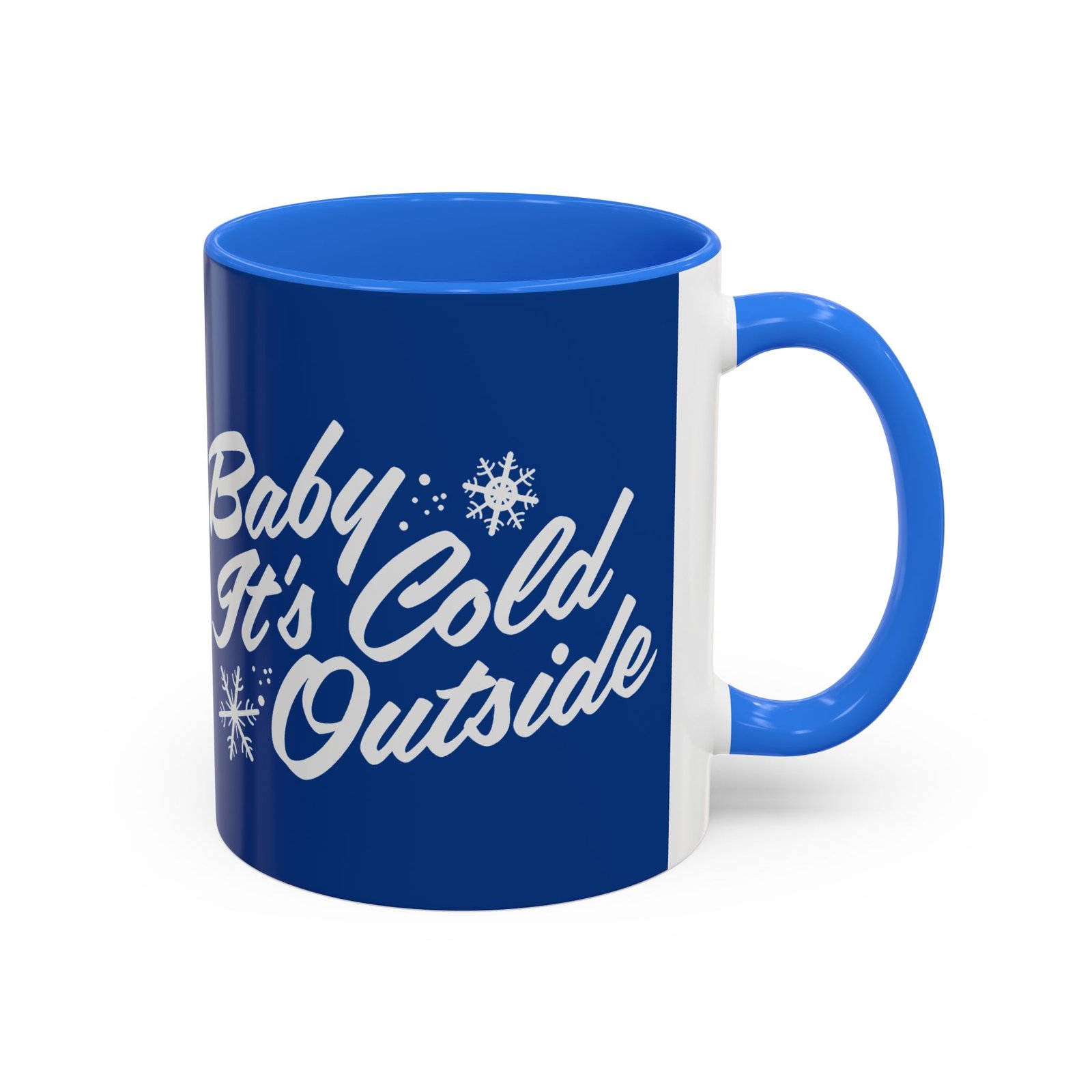 ☕ Baby It’s Cold Outside Color Accent Mug – Sip into the Season - Image 7